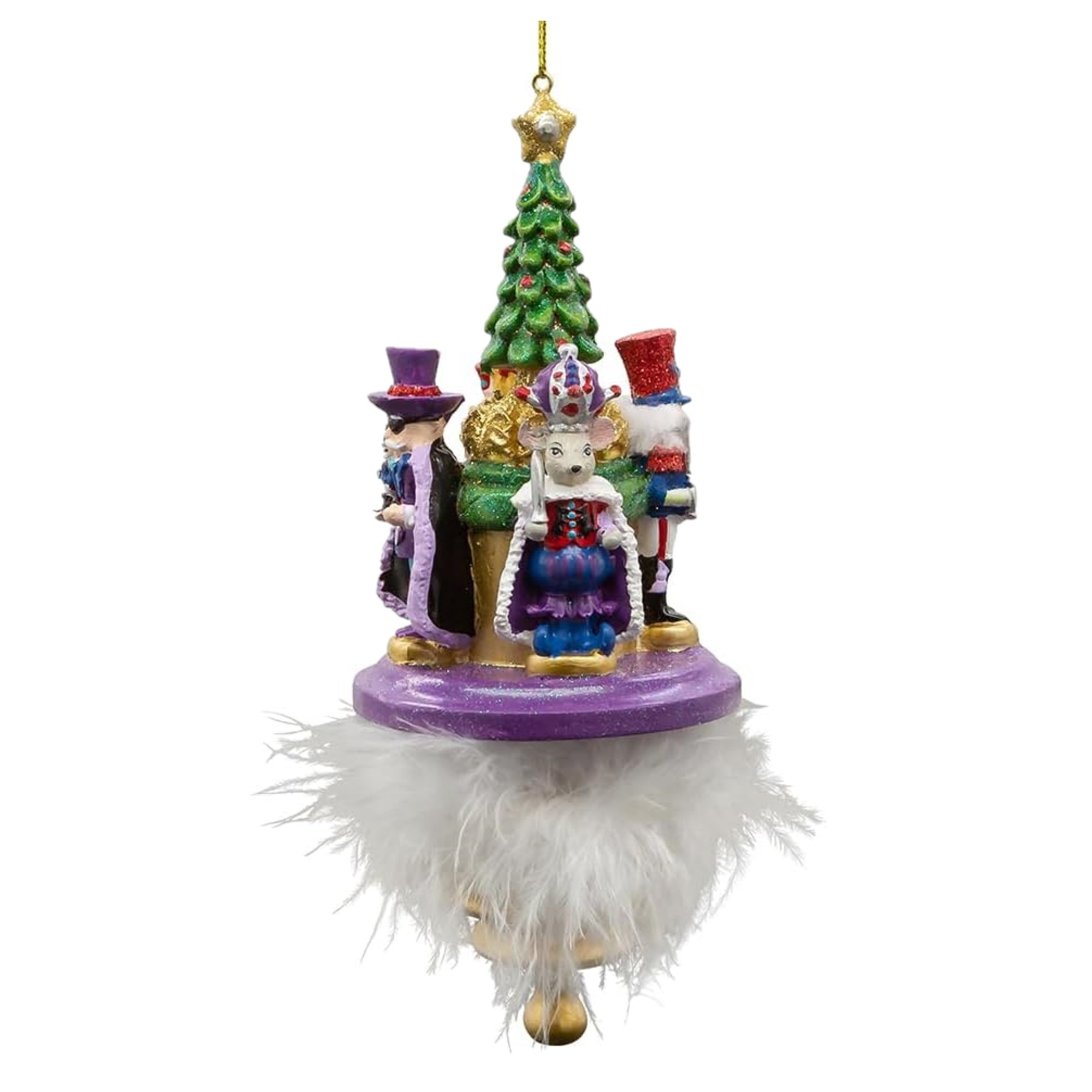 Kurt Adler Wooden Ornament for Christmas Tree, Nutcracker Suite Hat