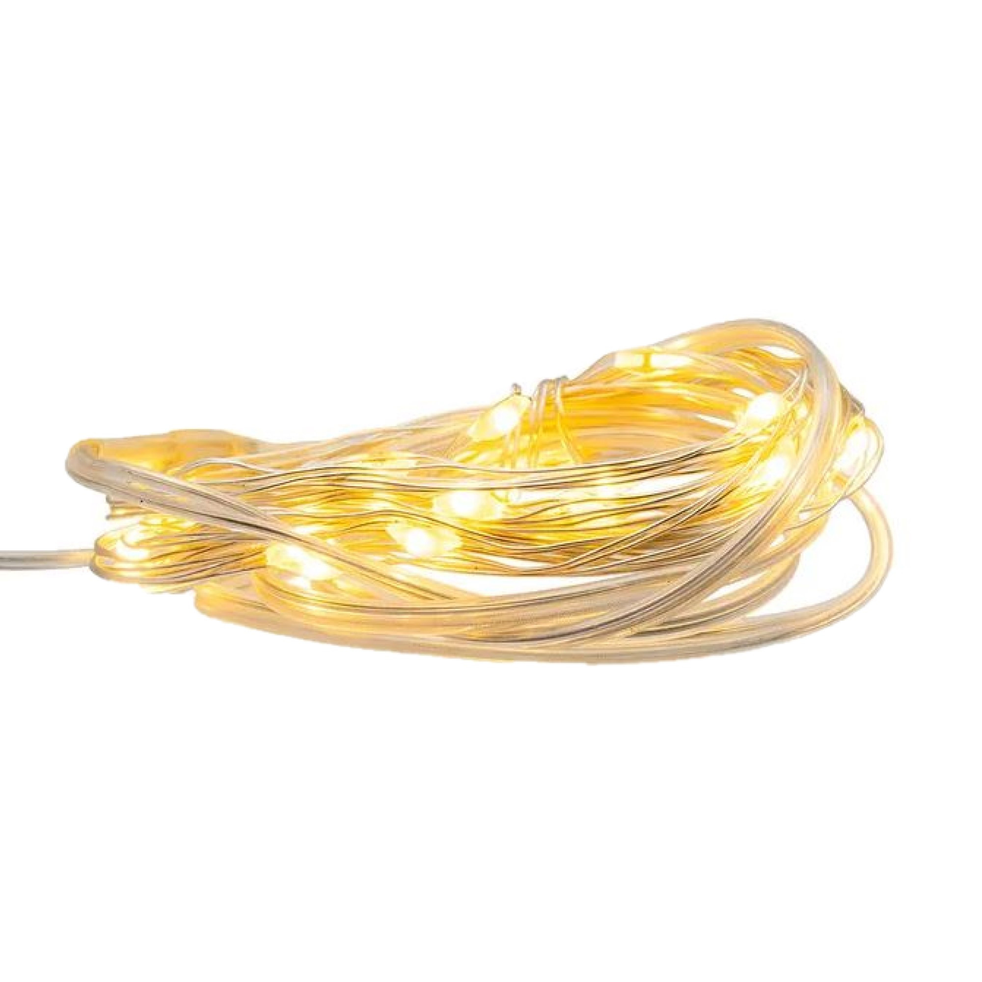 Kurt Adler Indoor Battery Operated 25-Light LED Warm White Fairy String Light Set, 8ft