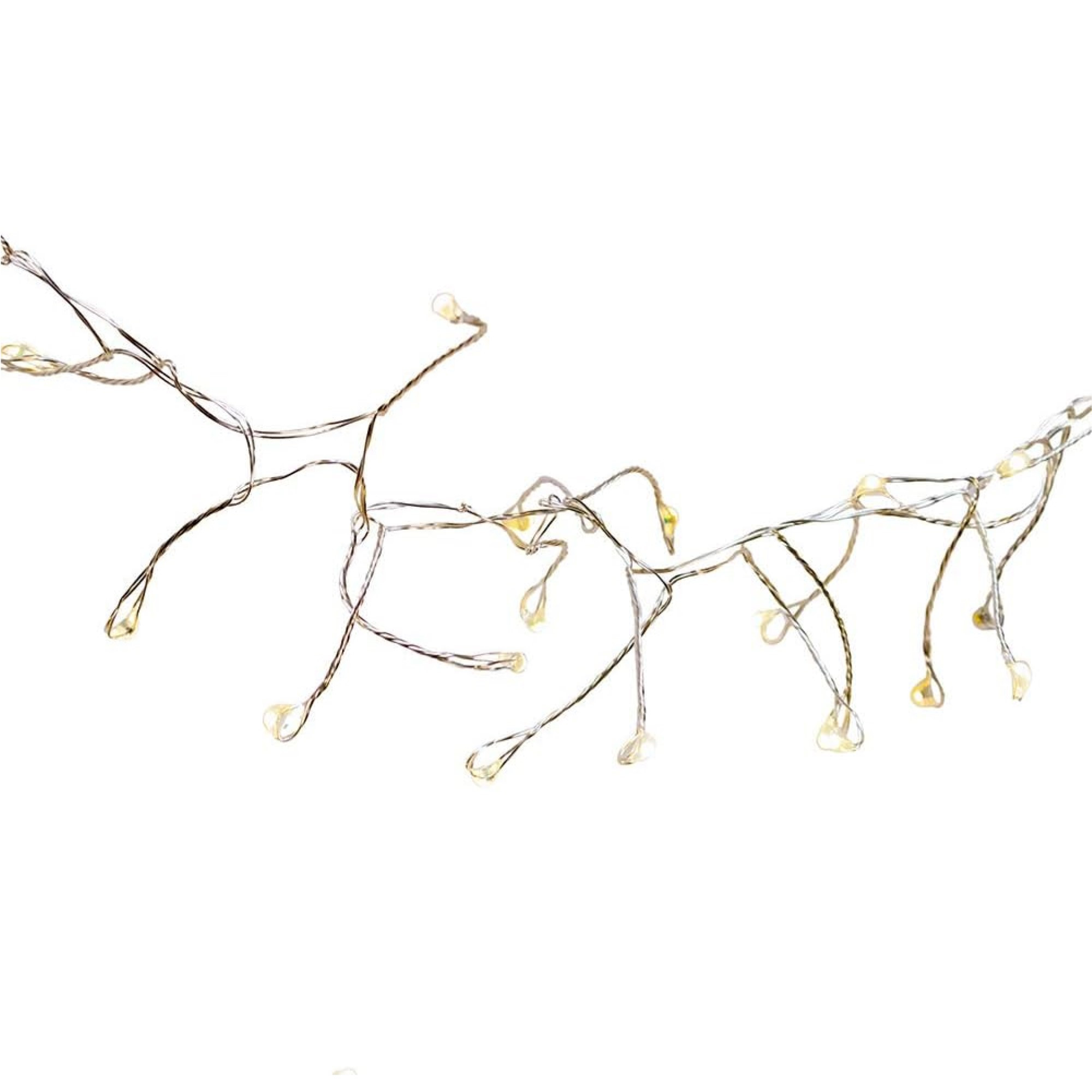 Kurt Adler Indoor USB 180-Light LED Cluster Fairy Light Set, 6ft