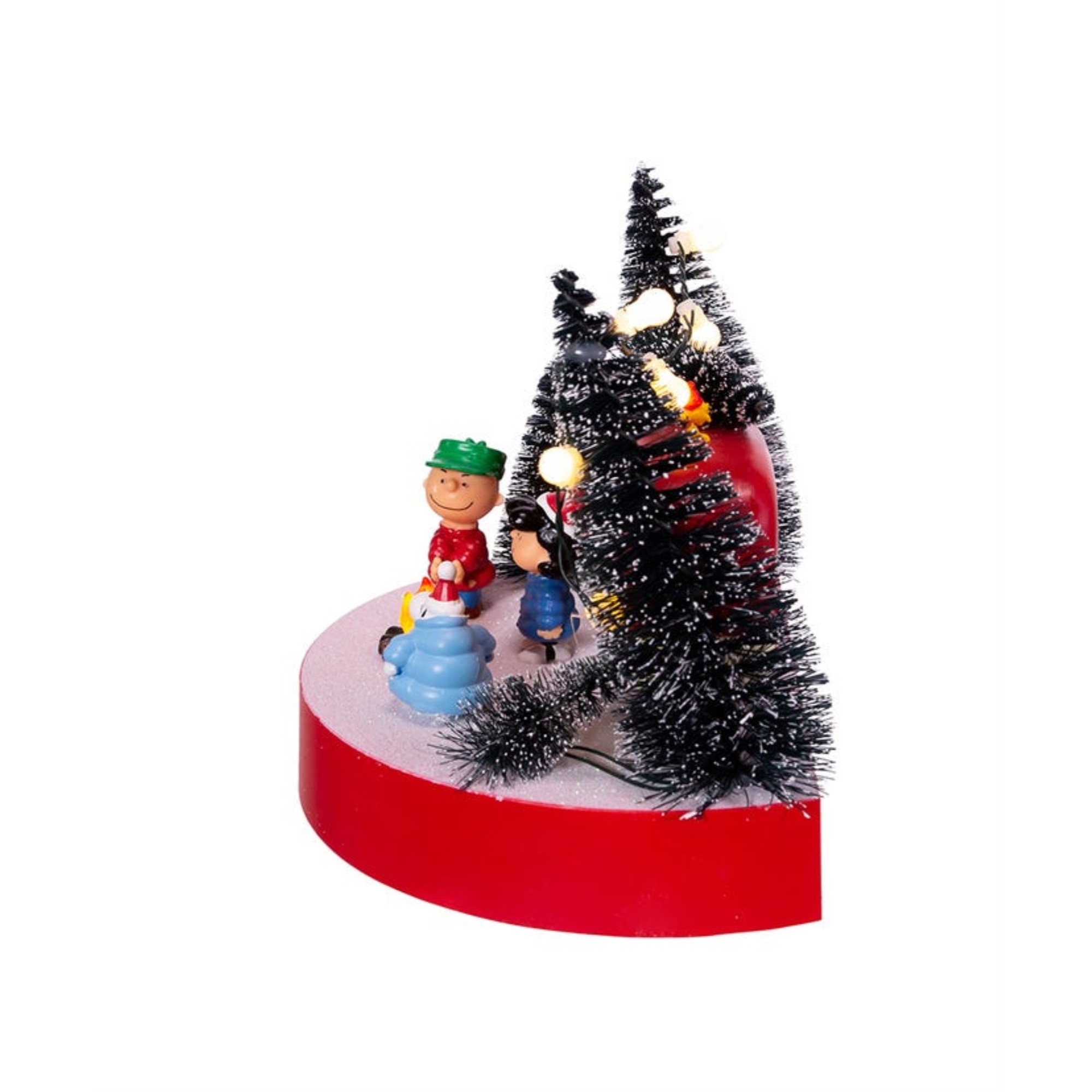 Kurt Adler Peanuts Battery-Operated LED Musical Camper Table Piece, 7"