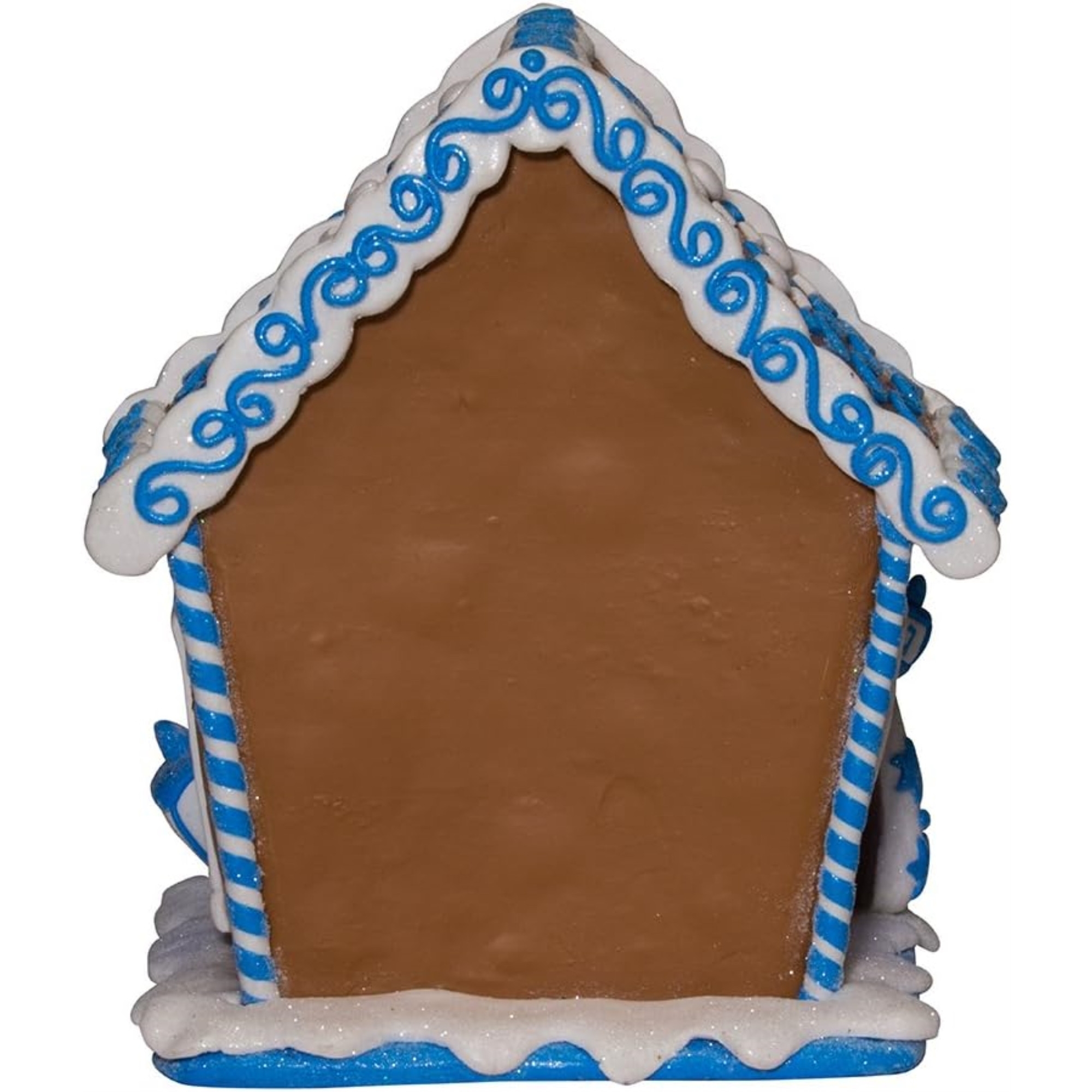 Kurt Adler LED Hanukkah Gingerbread House Christmas Tablepiece, Blue, 7in
