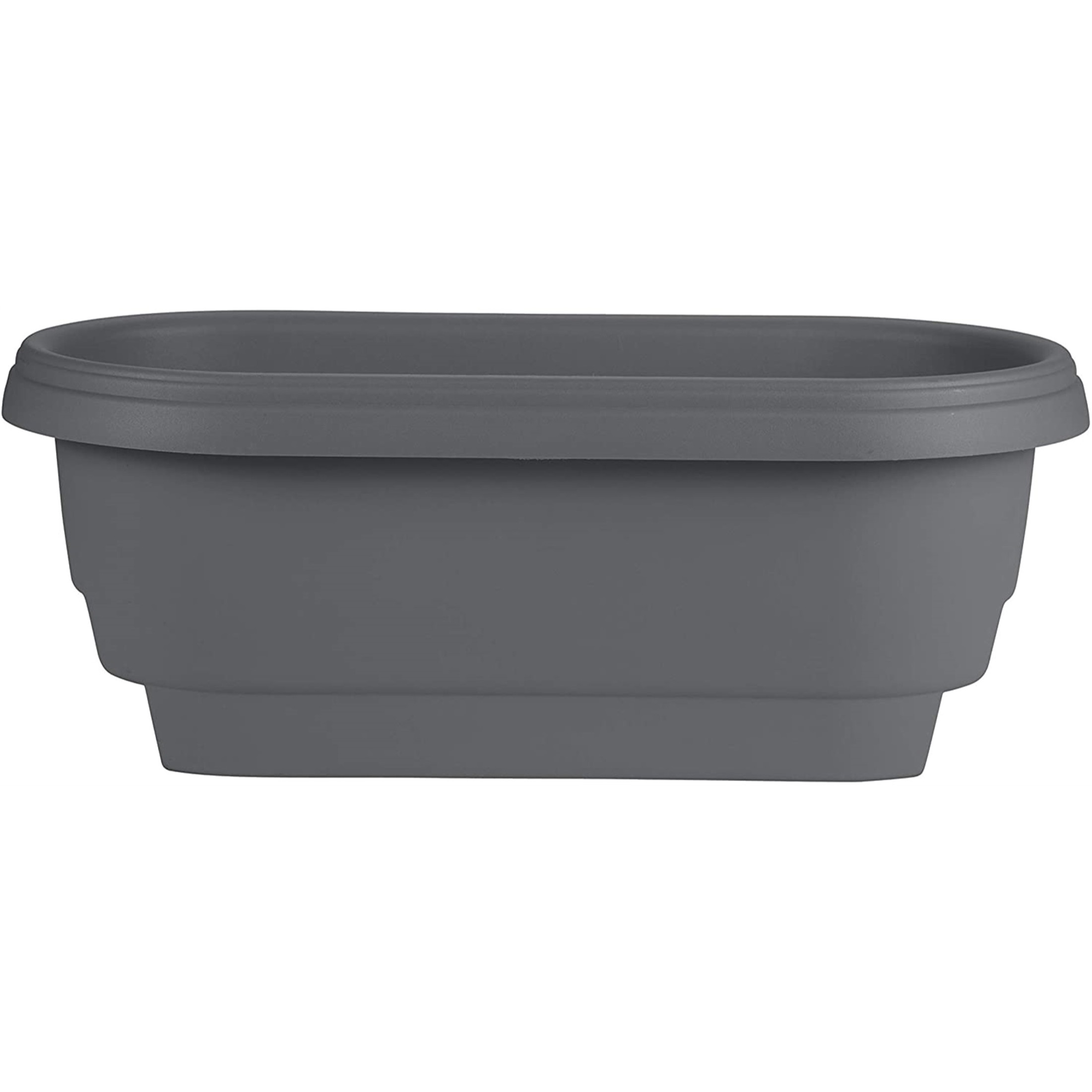 Bloem Classic Oval Deck Rail Planter, 24 Inches