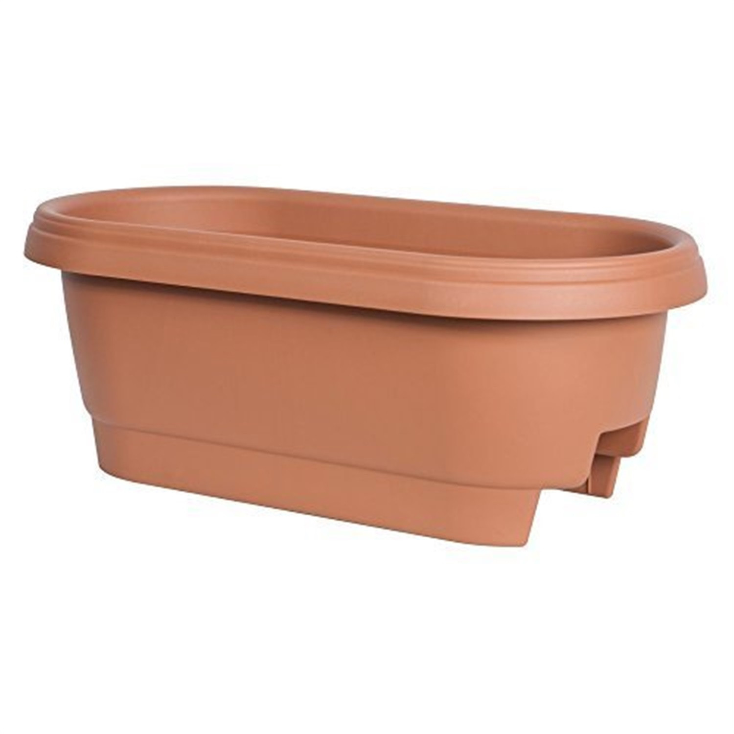 Bloem Classic Oval Deck Rail Planter, 24 Inches