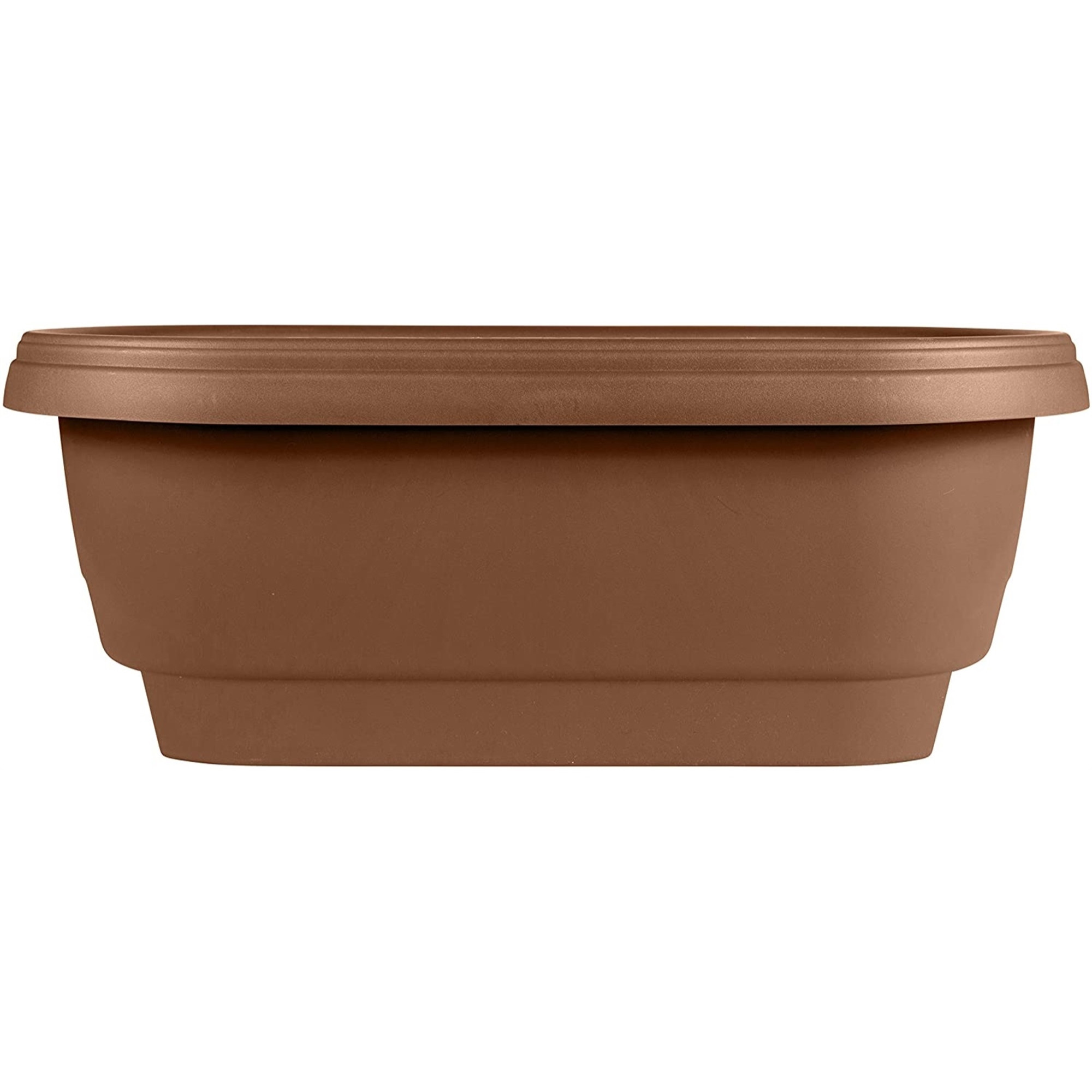 Bloem Classic Oval Deck Rail Planter, 24 Inches