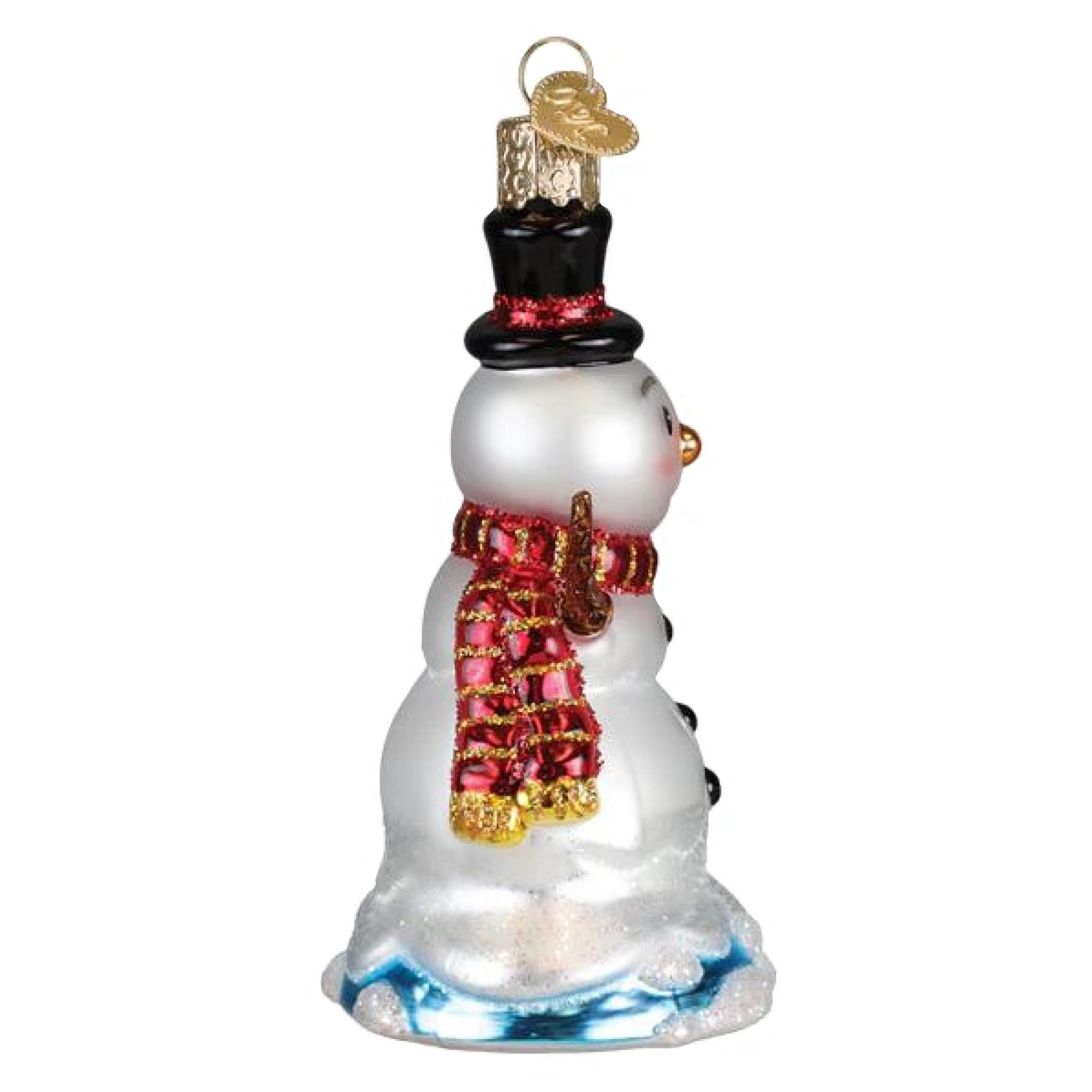 Old World Christmas Blown Glass Ornament for Christmas Tree, Mr. Melting Snowman
