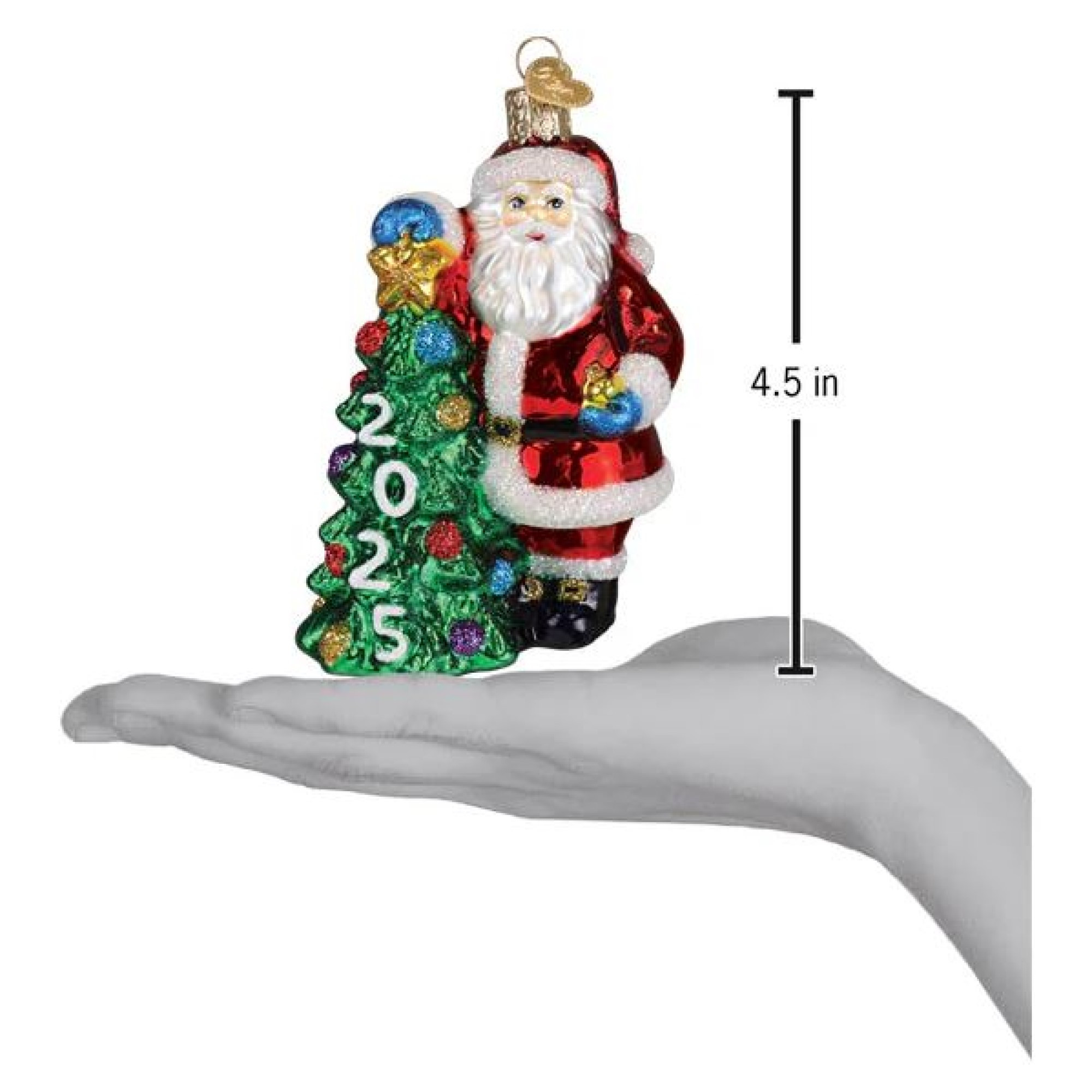 Old World Christmas Blown Glass Ornament for Christmas Tree, 2025 Santa ...