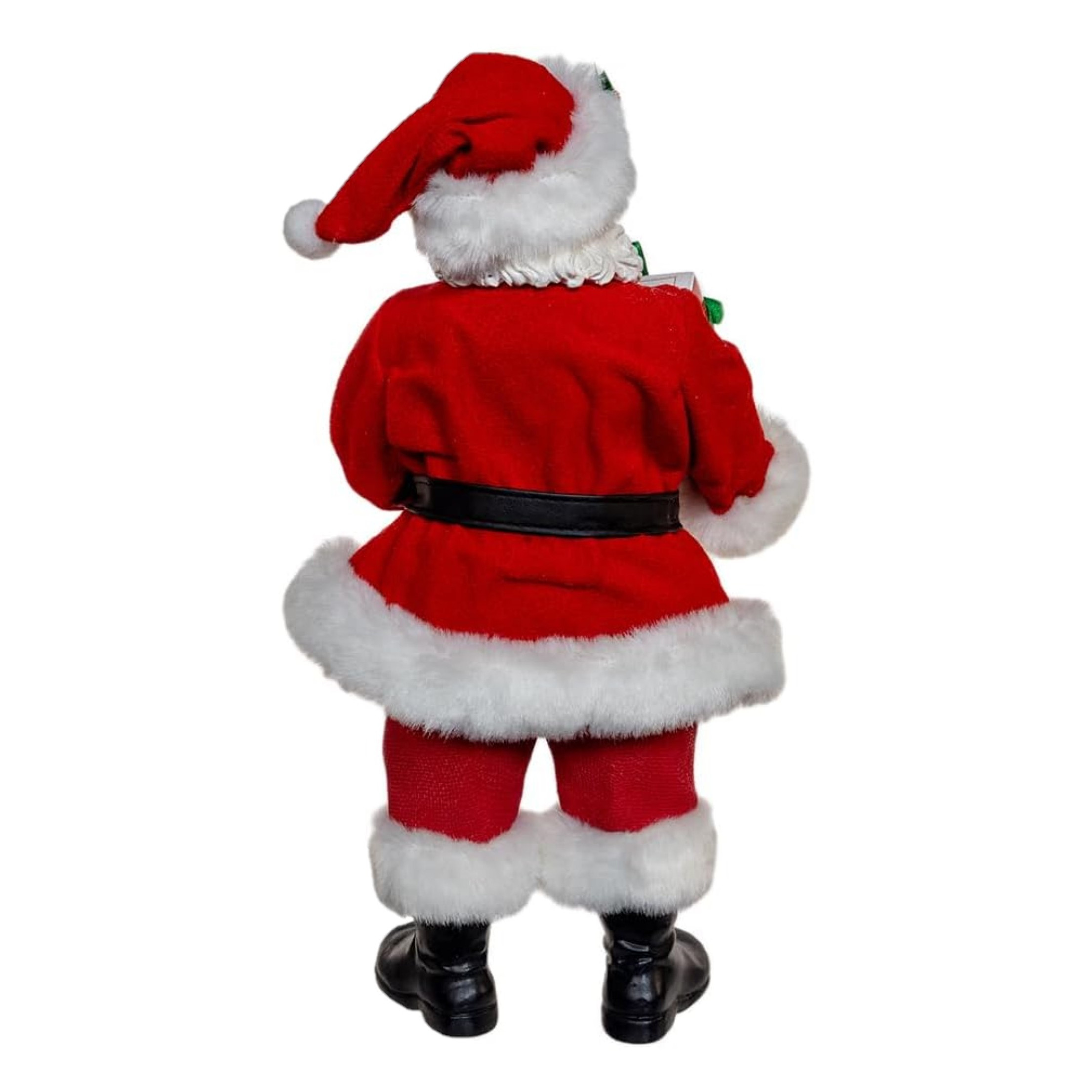 Kurt Adler Fabriche Christmas Figurine, Santa with Box of Donuts, 10.5in Kurt Adler Fabriche Christmas Figurine, Santa with Box of Donuts, 10.5in