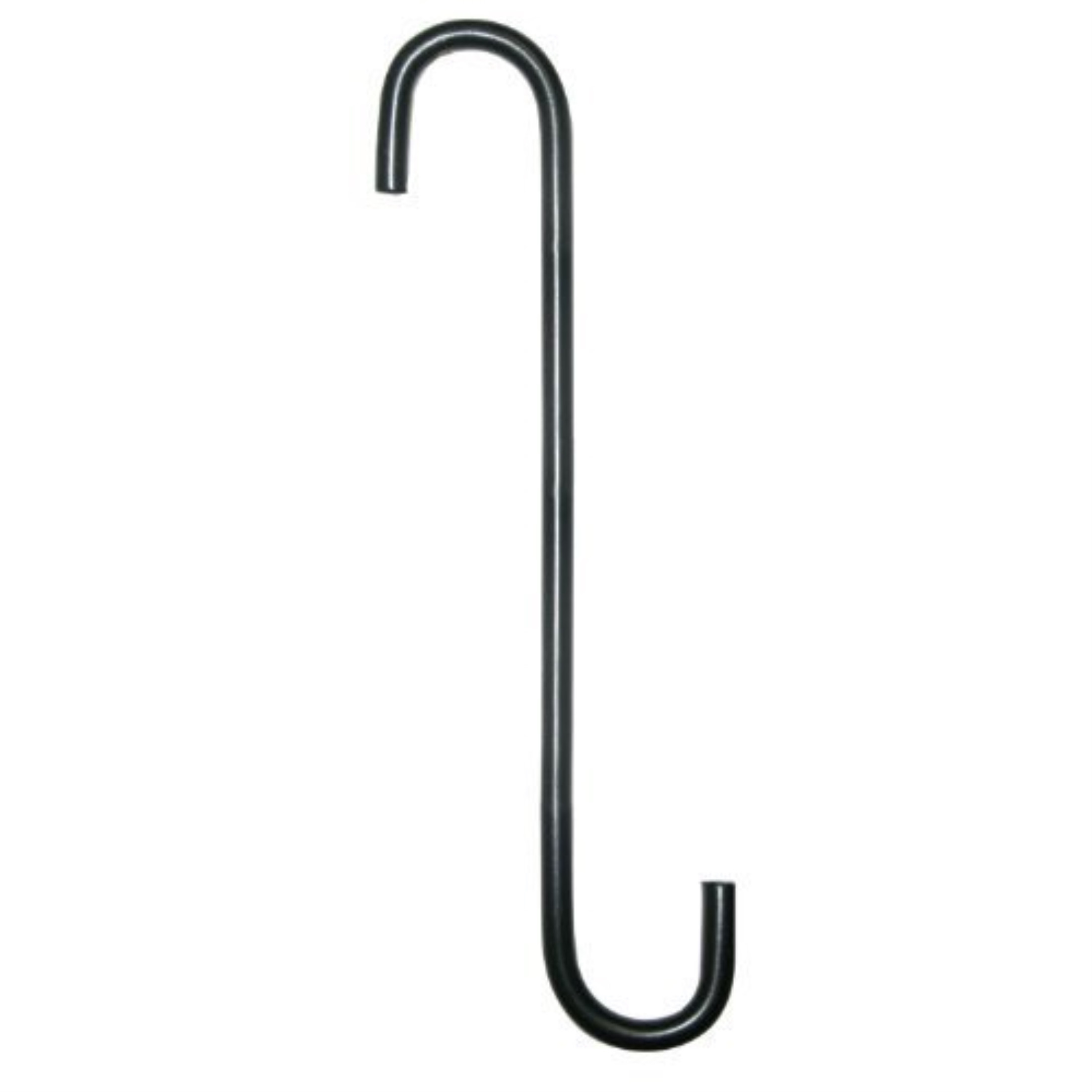 Hookery (#RS8) Metal S Extension Hook, Black 8" with 1" Opening (Pack of 1)