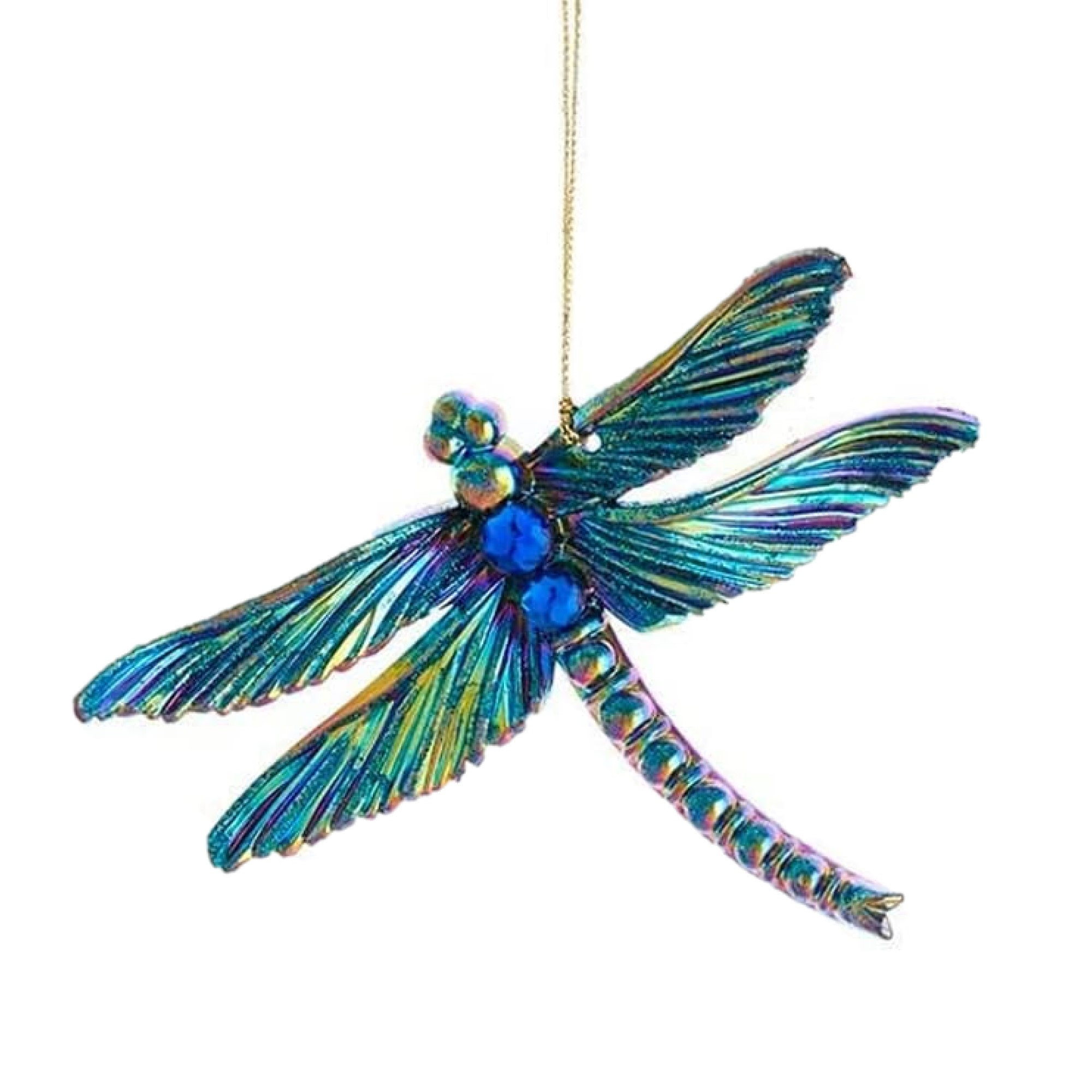 Kurt Adler Plastic Ornaments for Christmas Tree, Butterfly and Dragonfly (Pack of 2)