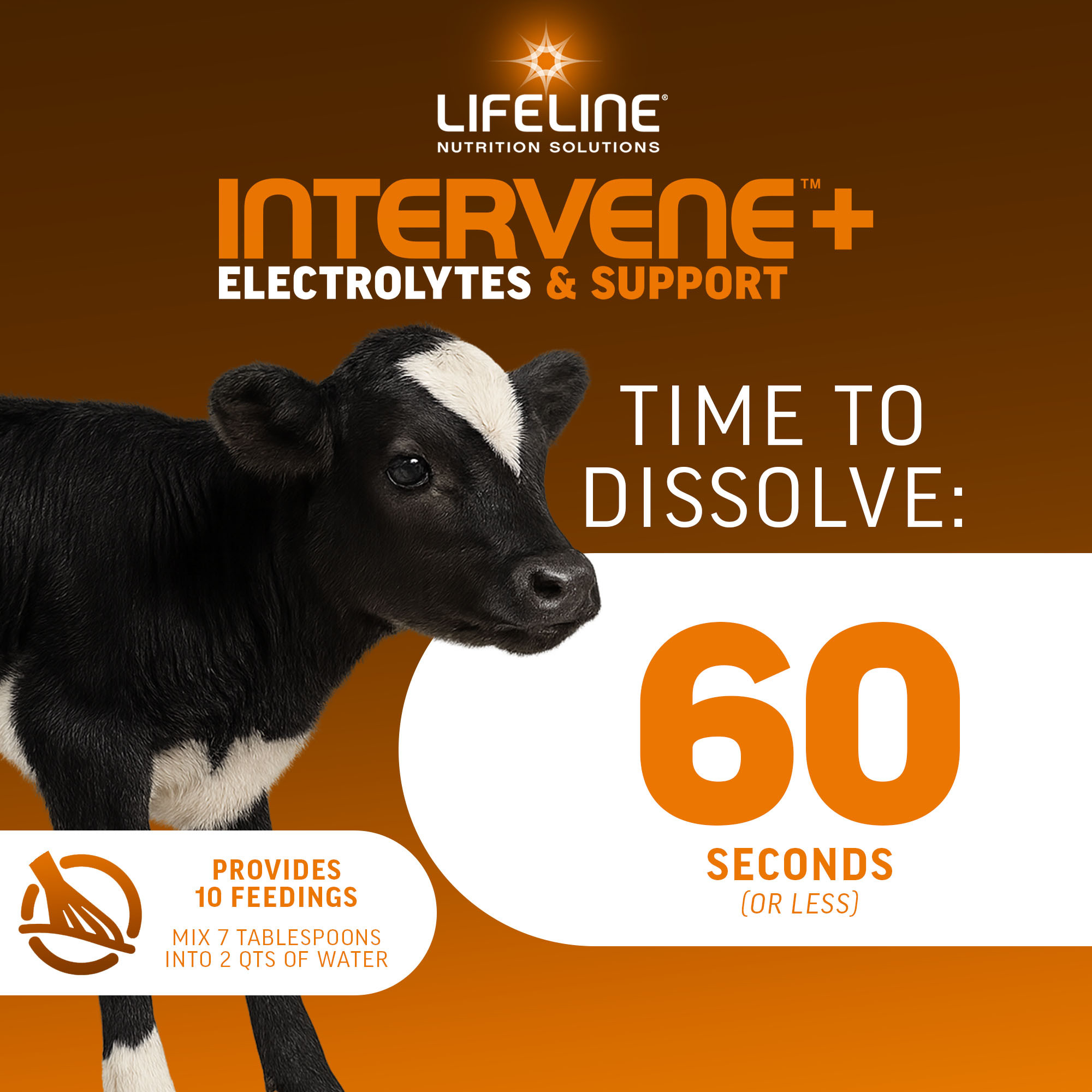 ANNUSO LIFELINE Intervene+ Electrolyte & Support Supplement for Calves