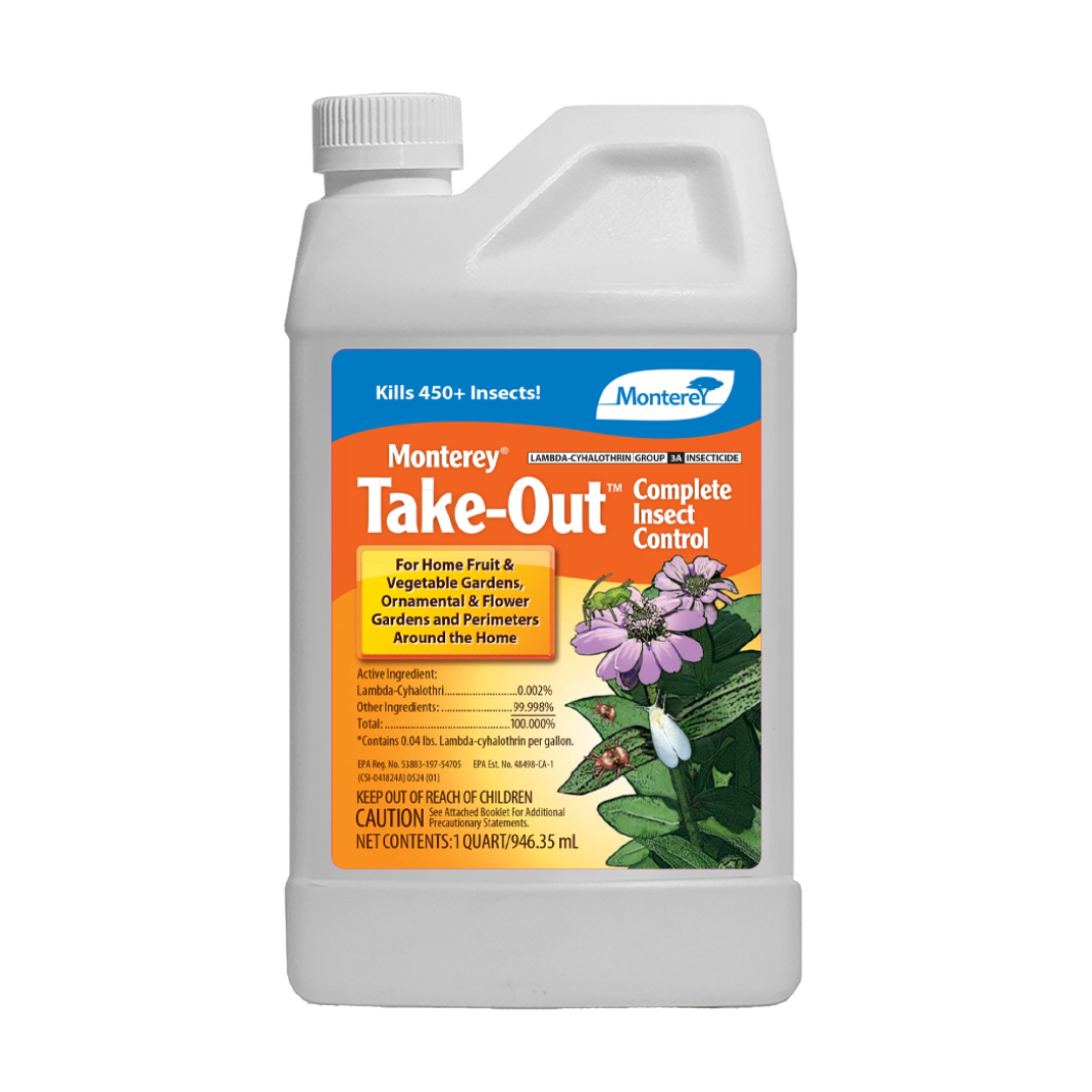 Monterey Take-Out Complete Insect Control for Home and Garden, 1qt Monterey Take-Out Complete Insect Control for Home and Garden, 1qt
