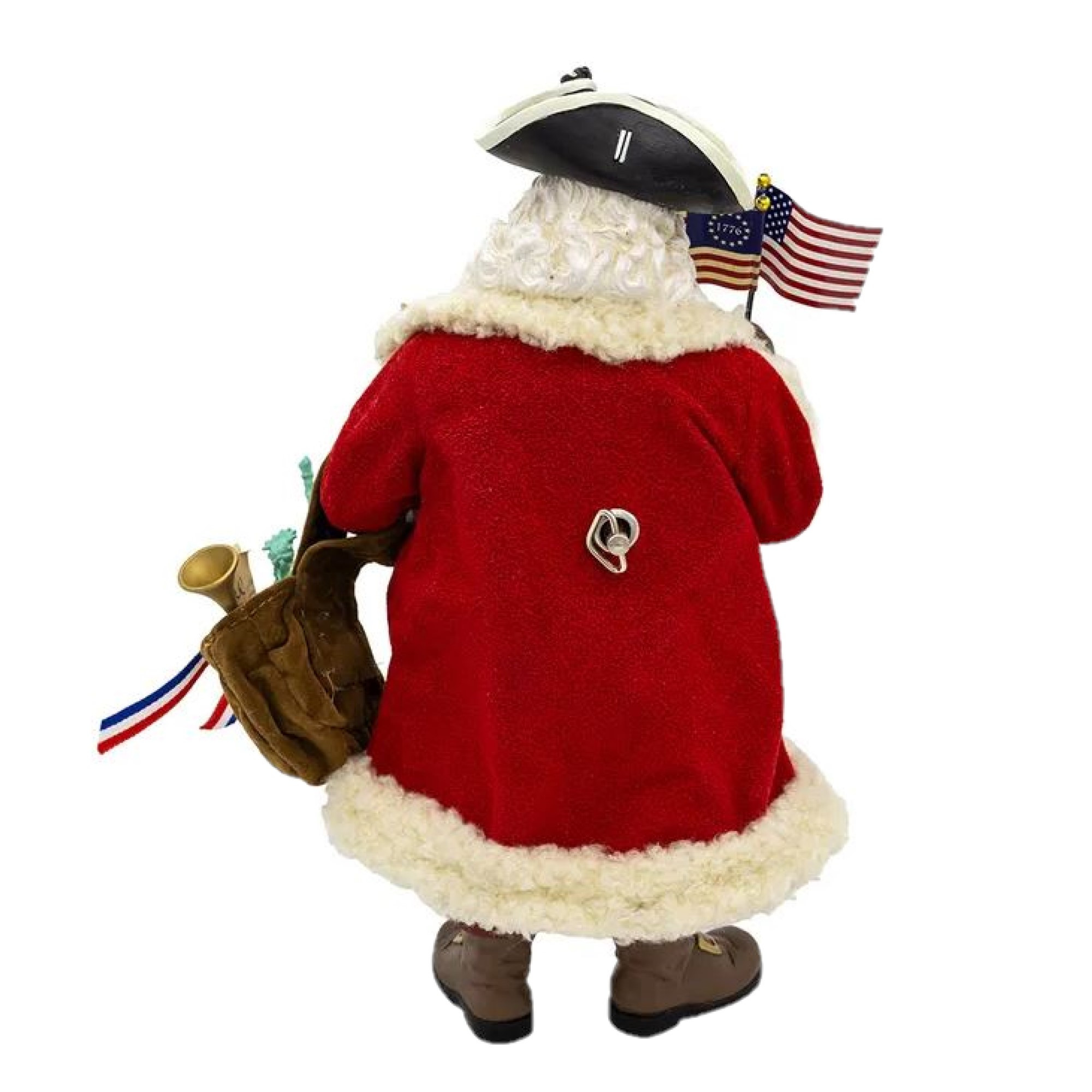 Kurt Adler Fabriche Musical Christmas Figurine, America's 250th