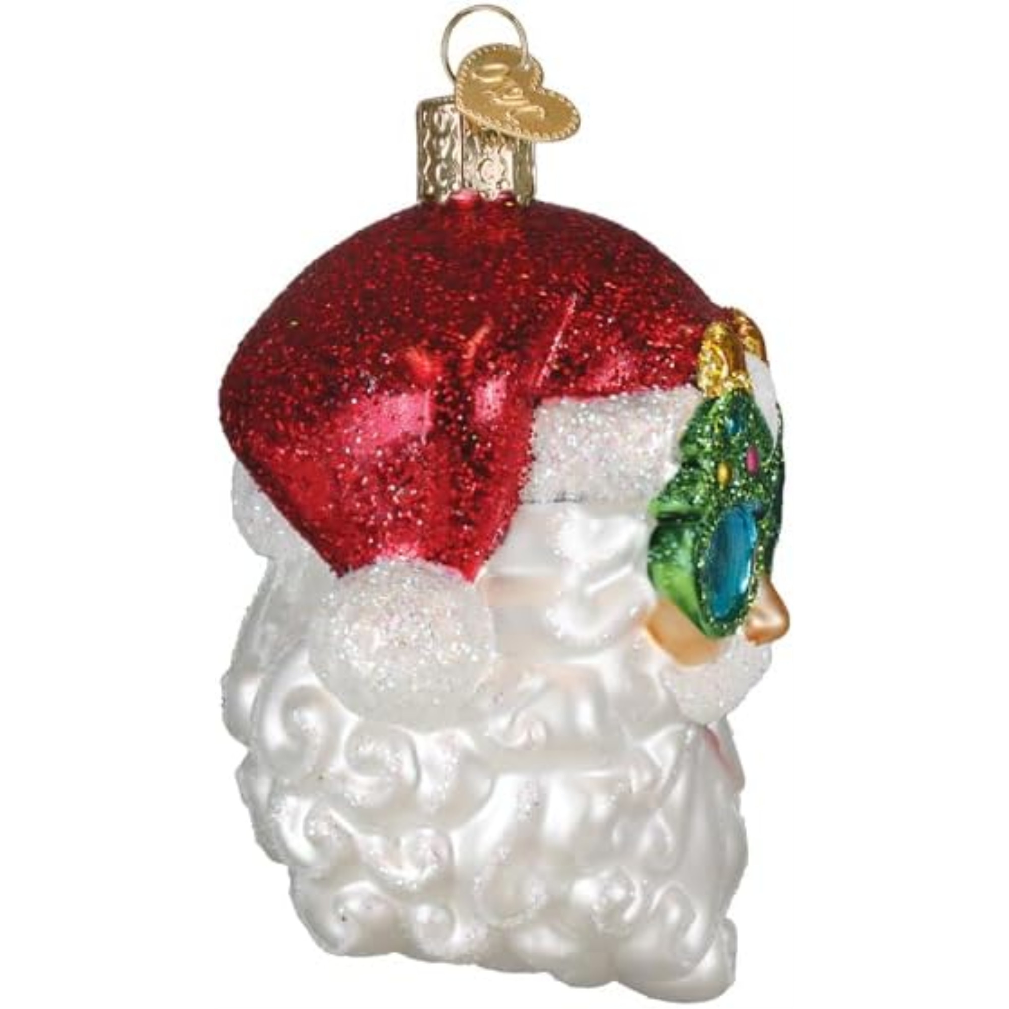 Old World Christmas Blown Glass Ornament for Christmas Tree,  Shades Santa