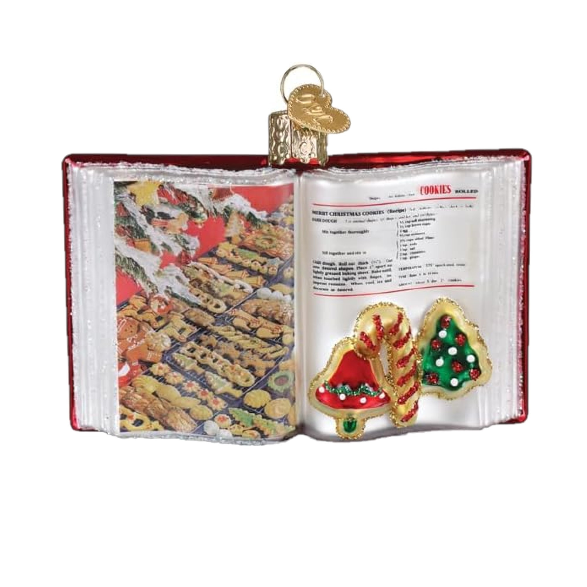 Old World Christmas Blown Glass Ornament for Christmas Tree, Betty Crocker Cookbook