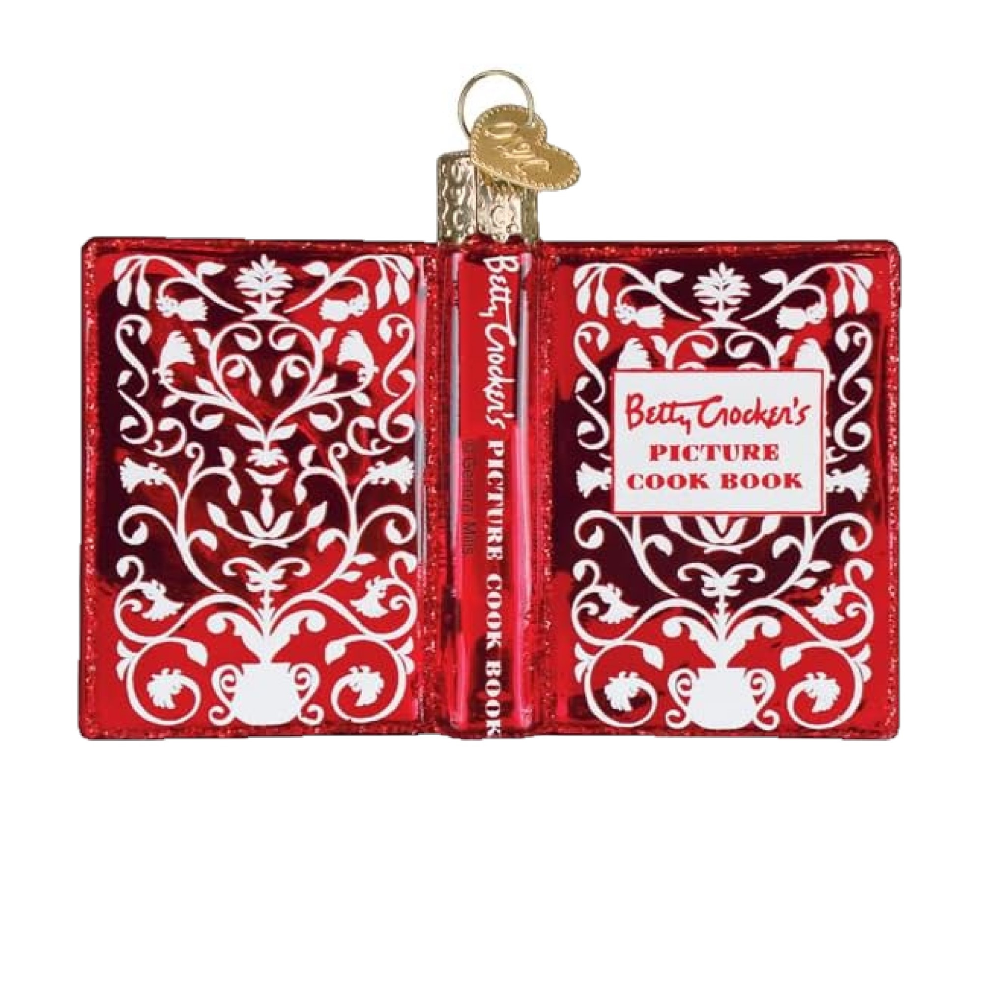 Old World Christmas Blown Glass Ornament for Christmas Tree, Betty Crocker Cookbook