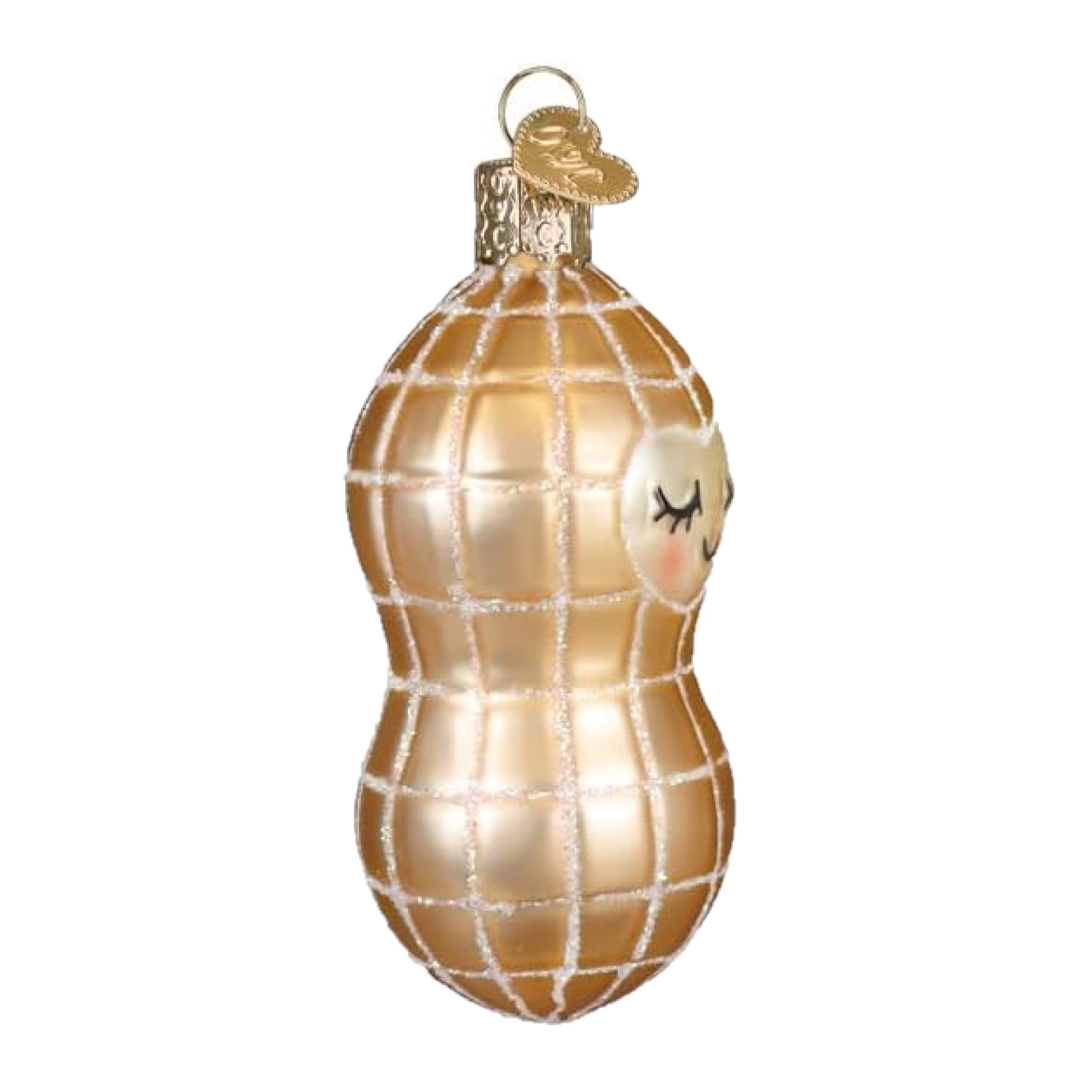 Old World Christmas Blown Glass Ornament for Christmas Tree, Little Peanut