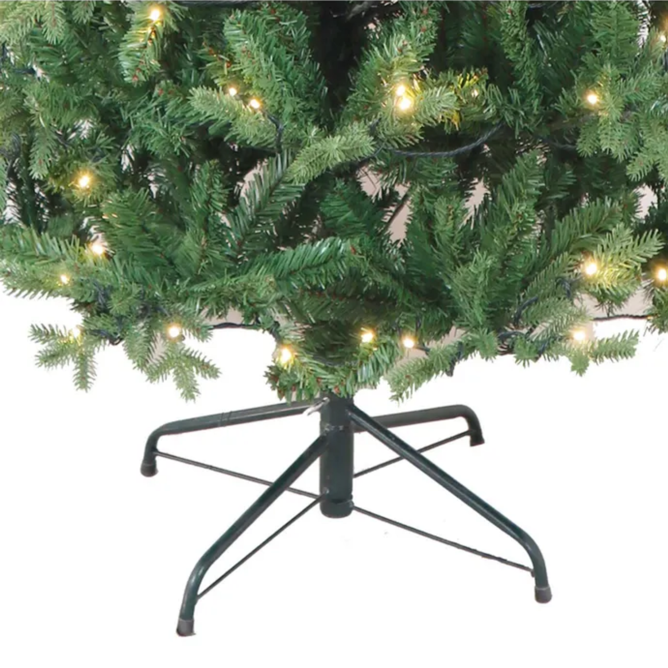 Kurt Adler Pre-Lit Warm White LED Artificial Jackson Pine Christmas Tree, 6ft