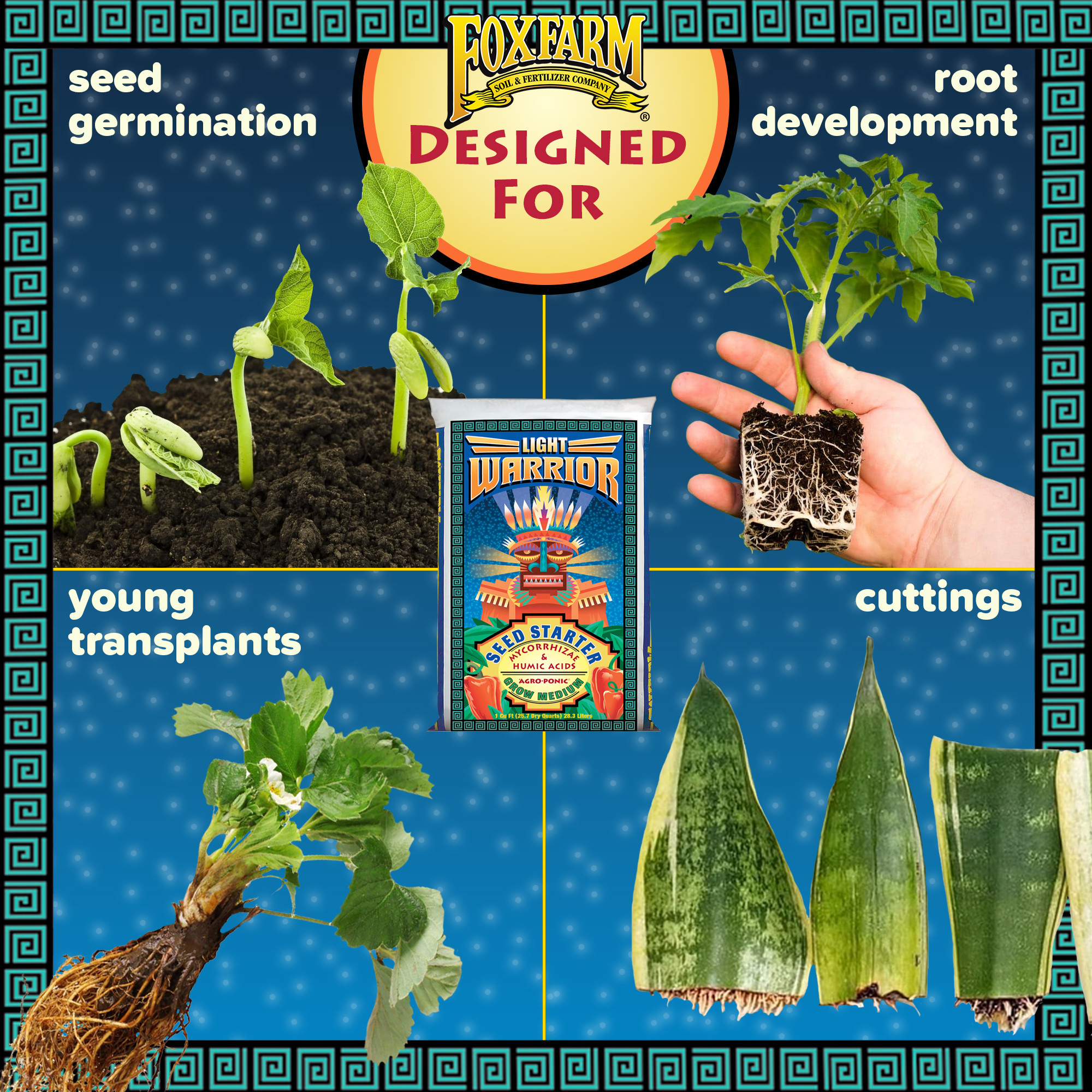 FoxFarm Light Warrior Agroponic Seed Starter Growing Medium