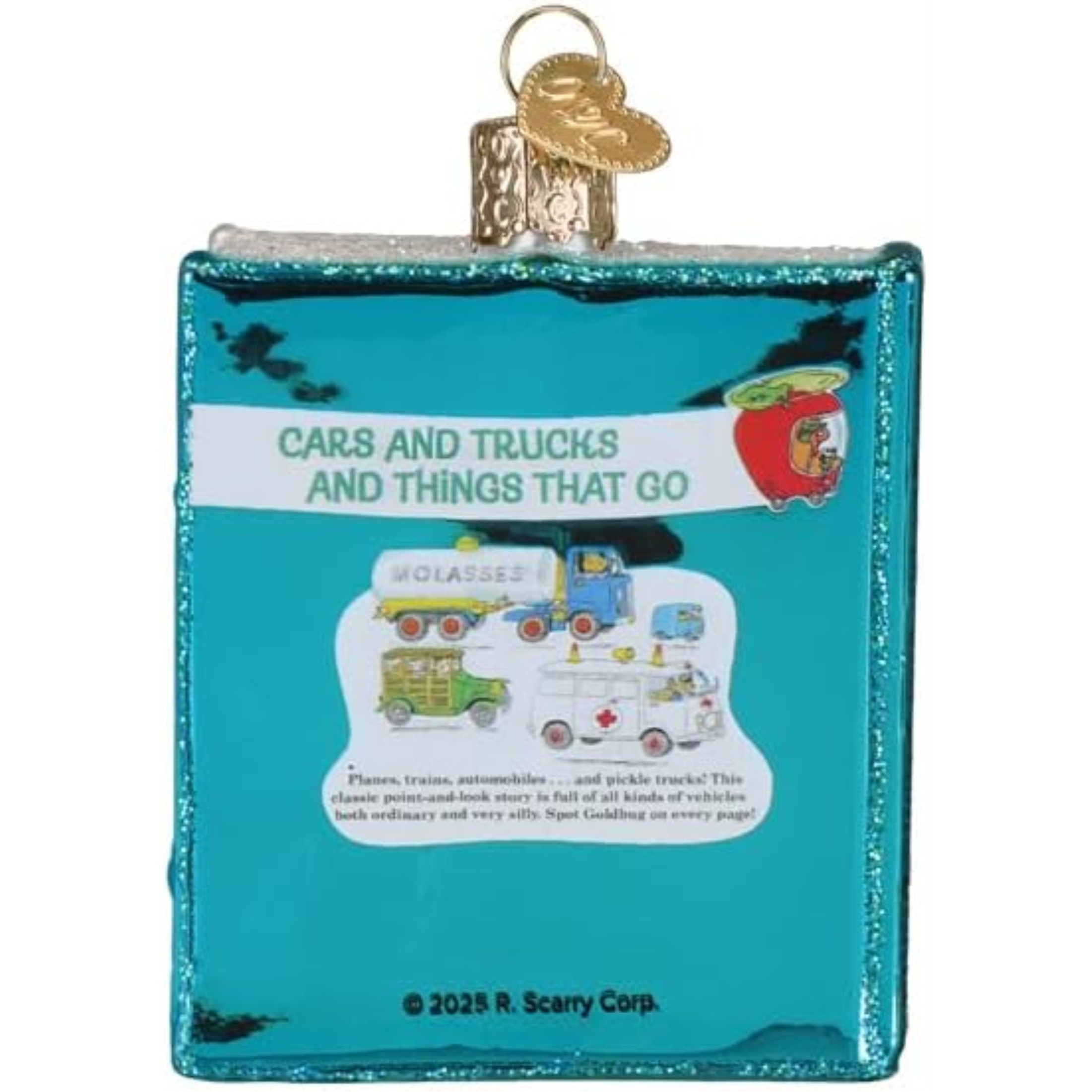 Old World Christmas Blown Glass Ornament for Christmas Tree, Cars & Trucks & Things That Go Book