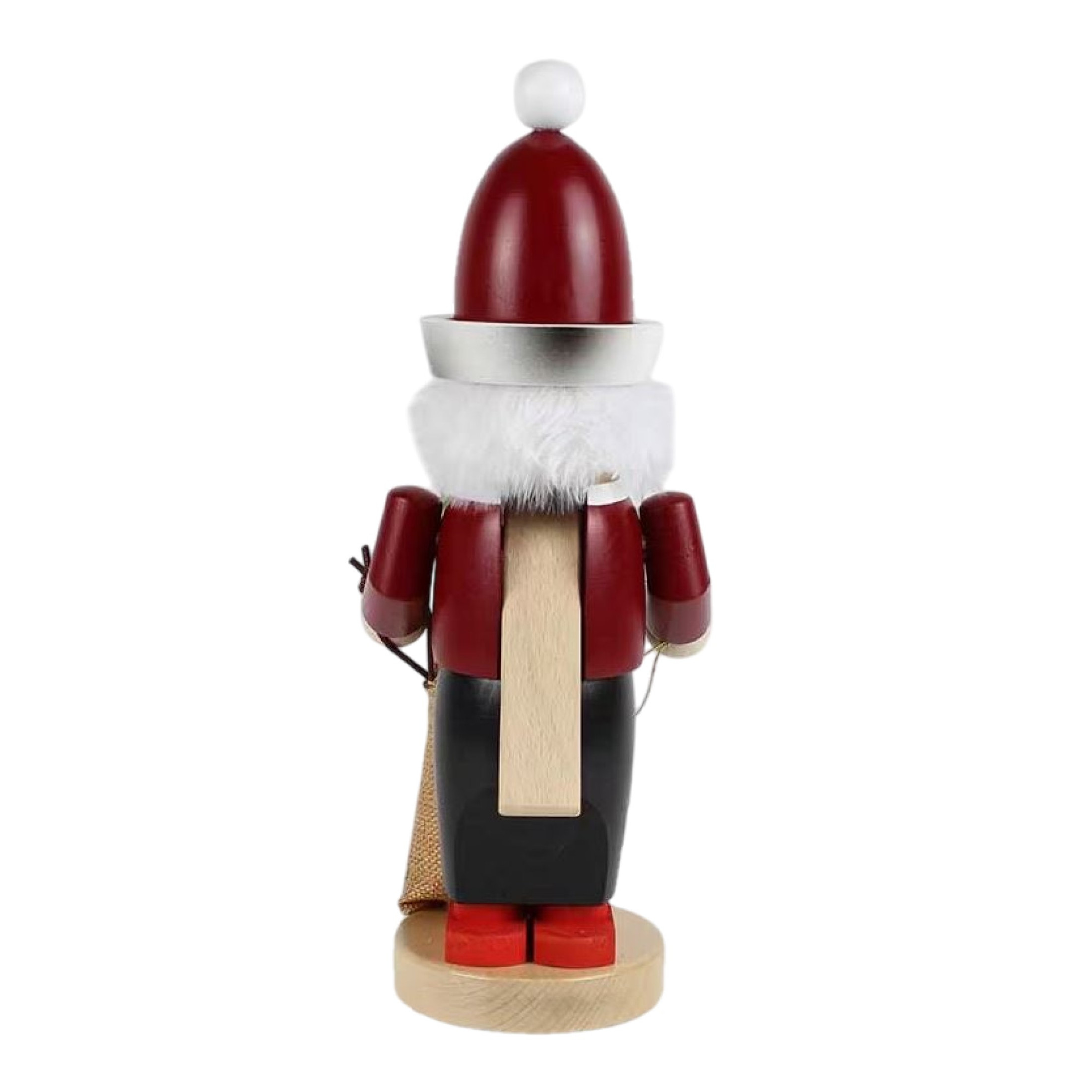 Steinbach Wooden Chubby Nutcracker, Bavarian Santa, 13.5in