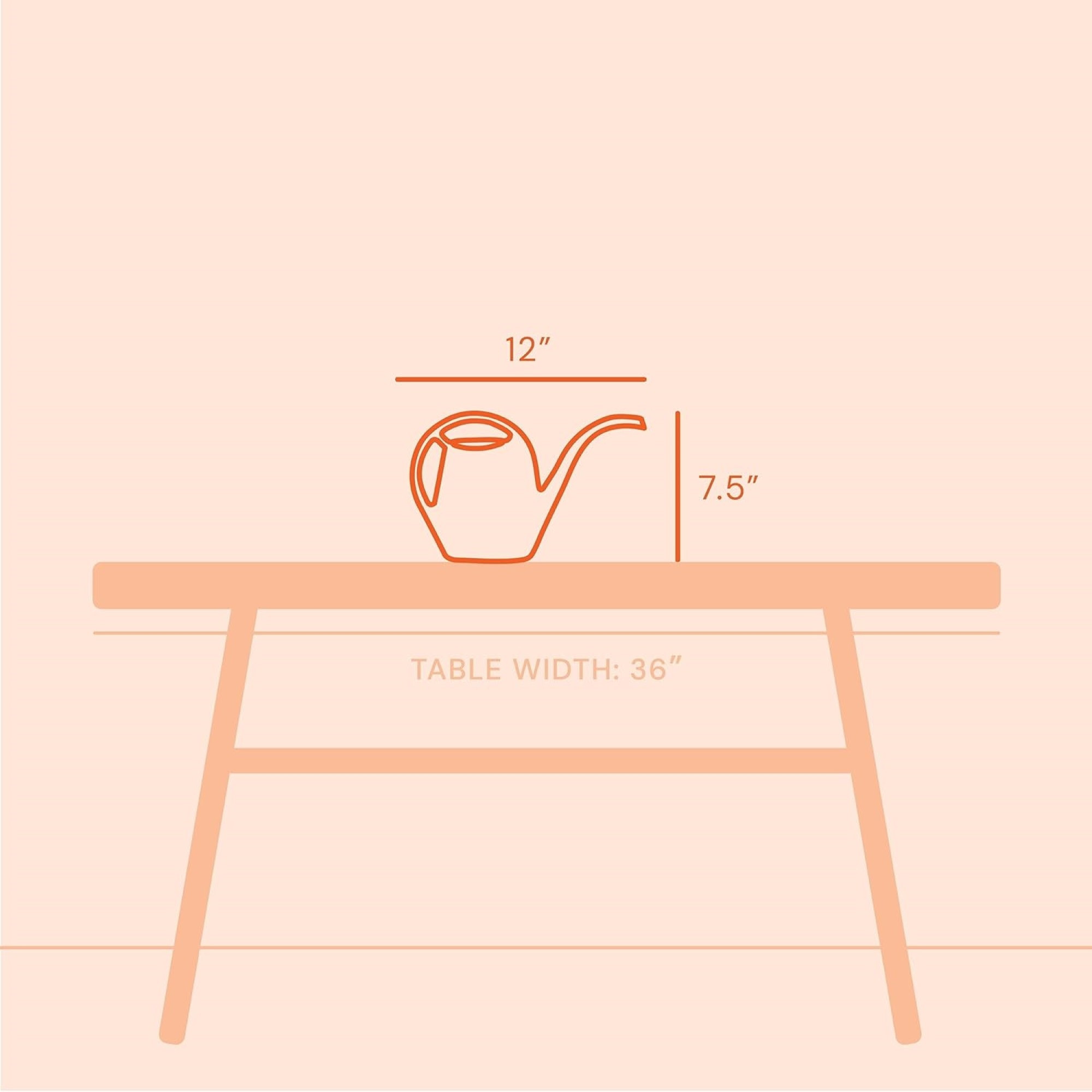 Bloem Aqua Rite Plastic Indoor Watering Can, Mint Green, 56oz