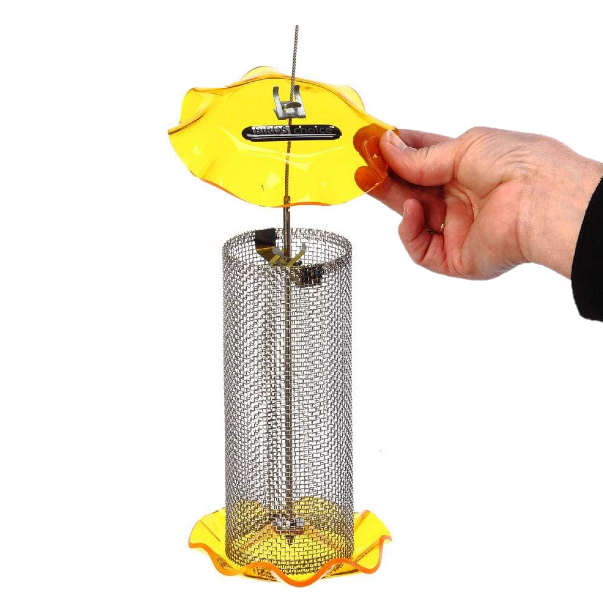 Birds Choice Forever Feeder Mesh Nyjer Wild Bird Feeder, Yellow, 1 Quart