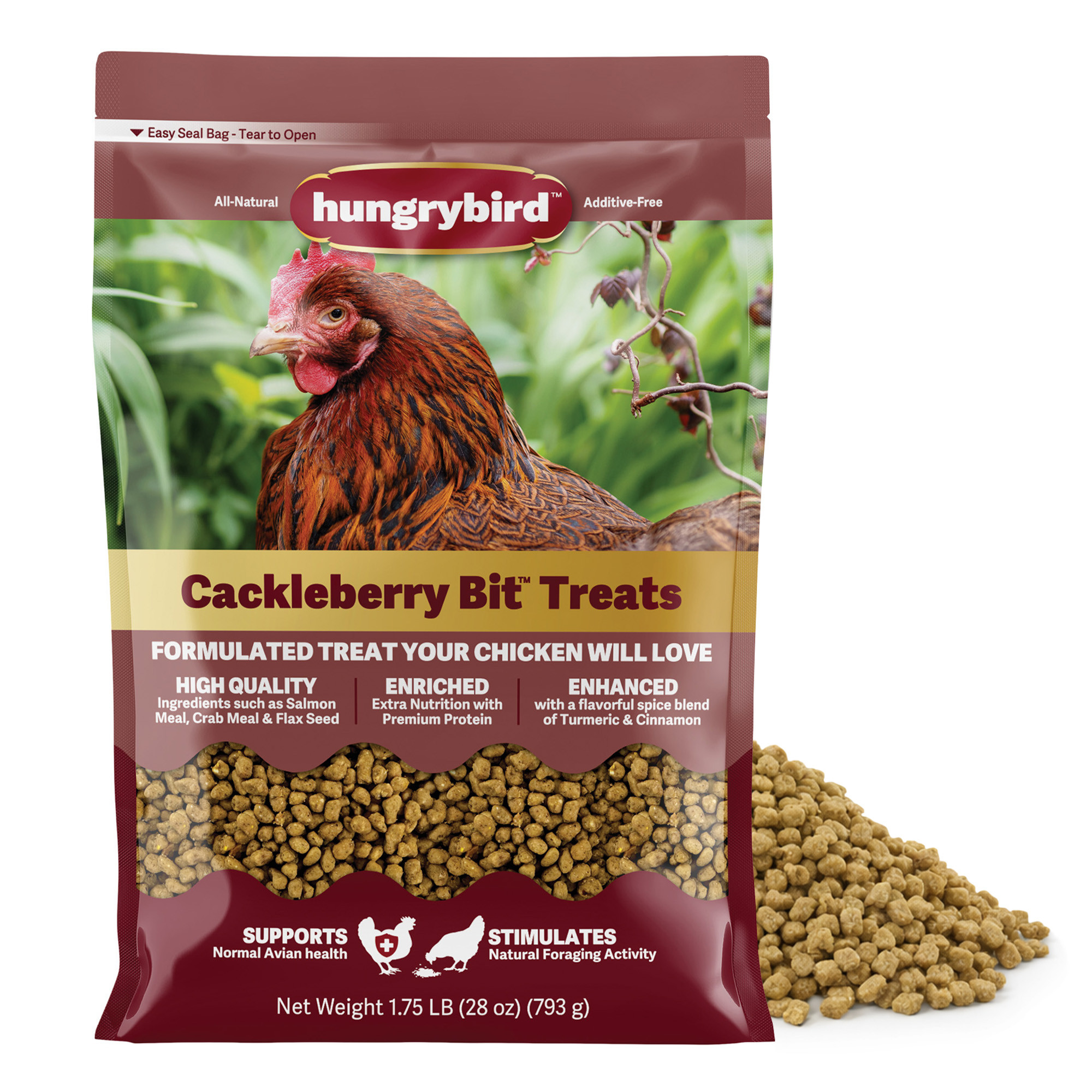 Hungrybird Crackleberry Bits, 1.75lbs – All-Natural Suet Poultry Treats