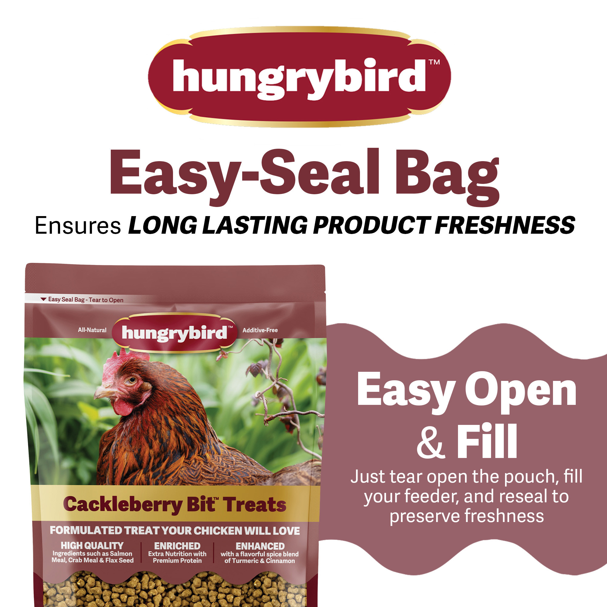 Hungrybird Crackleberry Bits, 1.75lbs – All-Natural Suet Poultry Treats