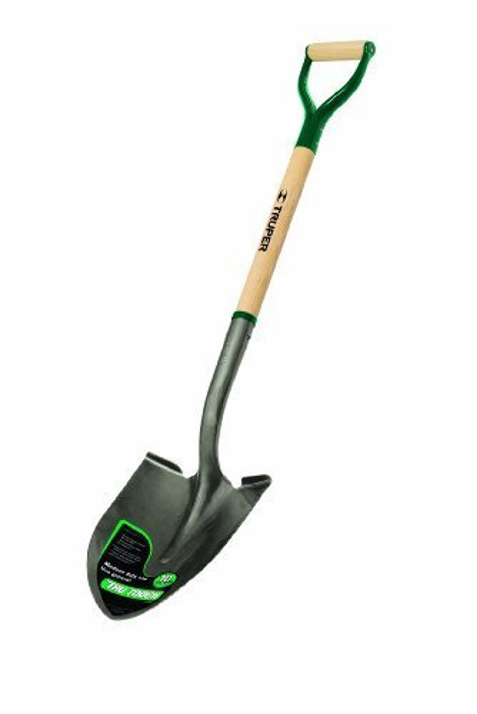 Truper Garden Pro Round Point Shovel with Off-Set Cushioned D-Handle, 30 Inch