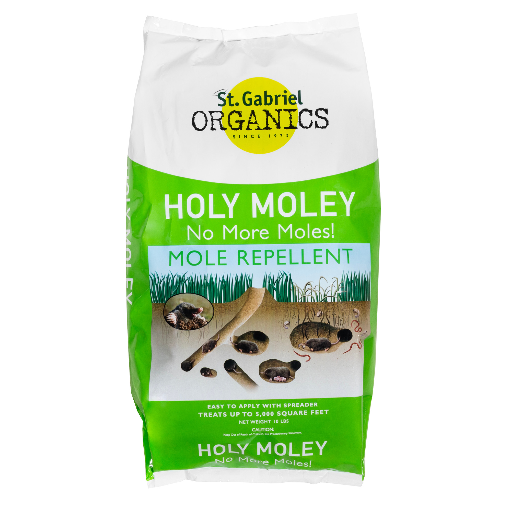 St. Gabriel Organics Holy Moley No More Moles Backyard Repellent, 10lbs