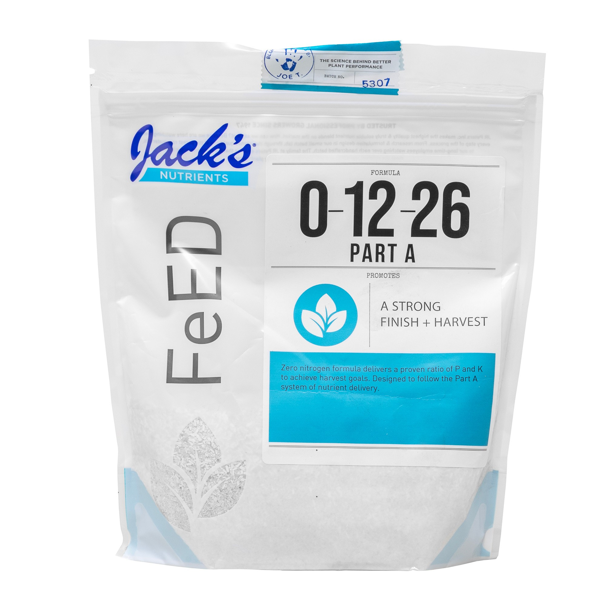Jack’s Nutrients 0-12-26 Part A Water-Soluble Fertilizer