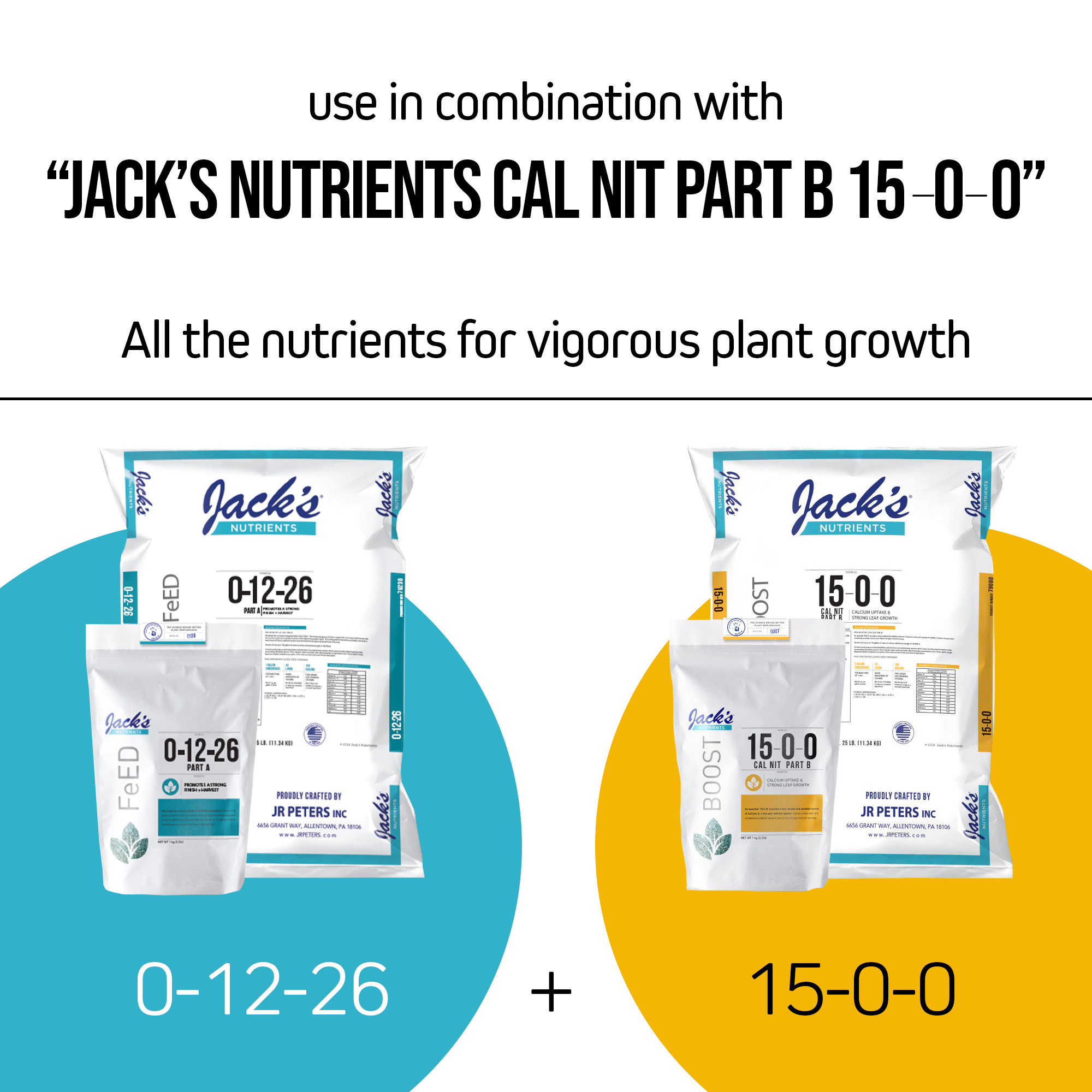 Jack’s Nutrients 0-12-26 Part A Water-Soluble Fertilizer