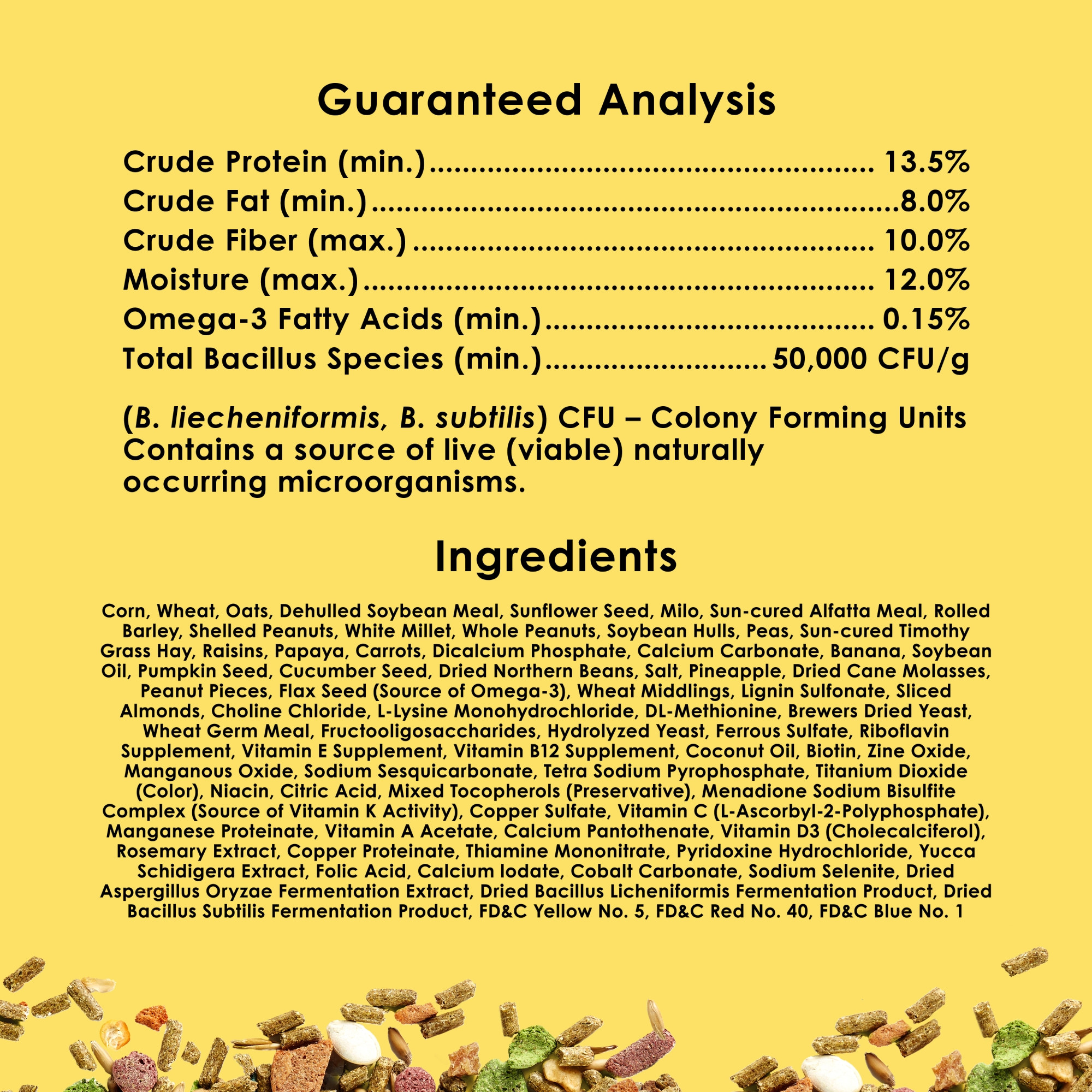 Kaytee Fiesta Mouse and Rat Food, 15lbs – Supports Immune Health and Digestion