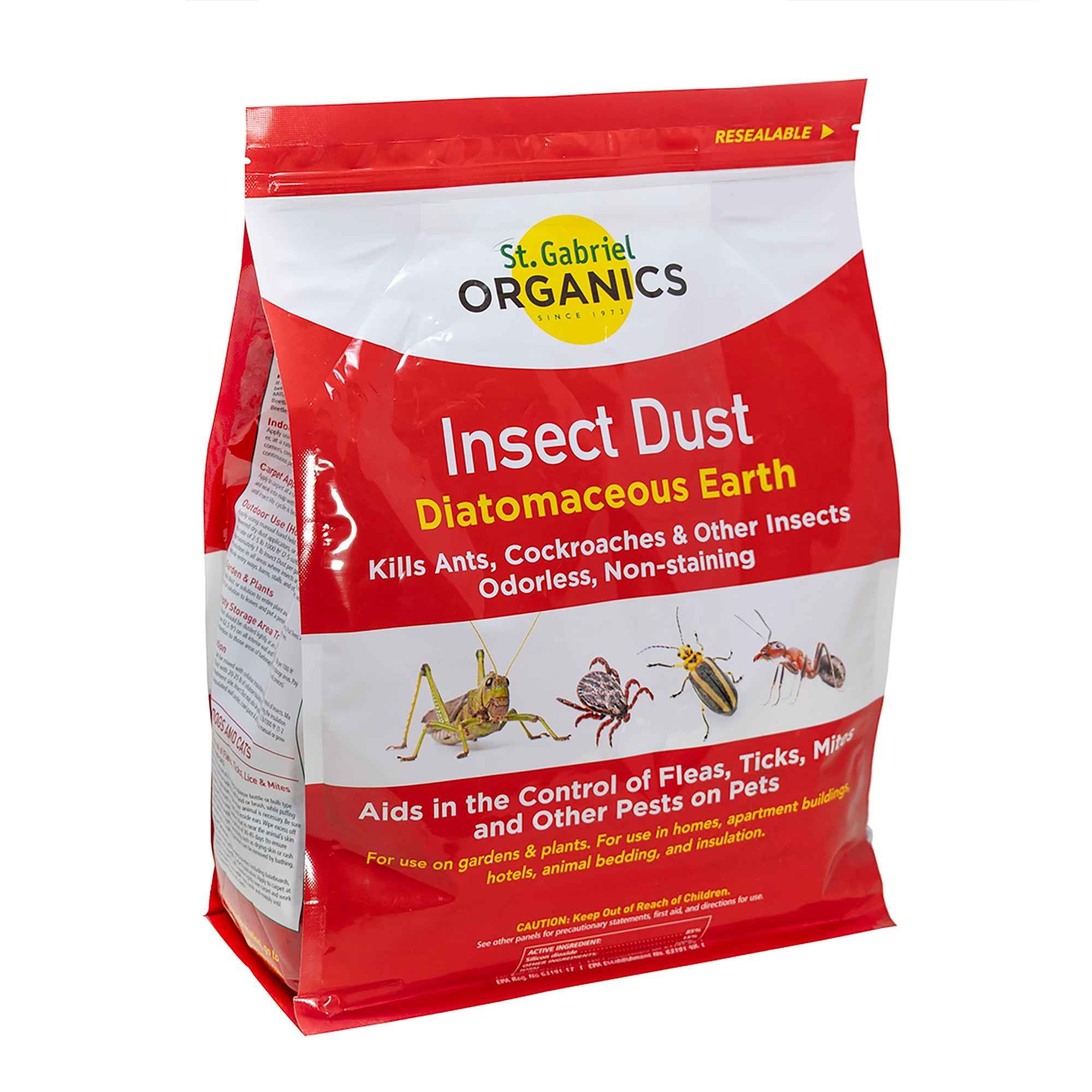 St. Gabriel Organics Insect Dust Diatomaceous Earth Insect Control