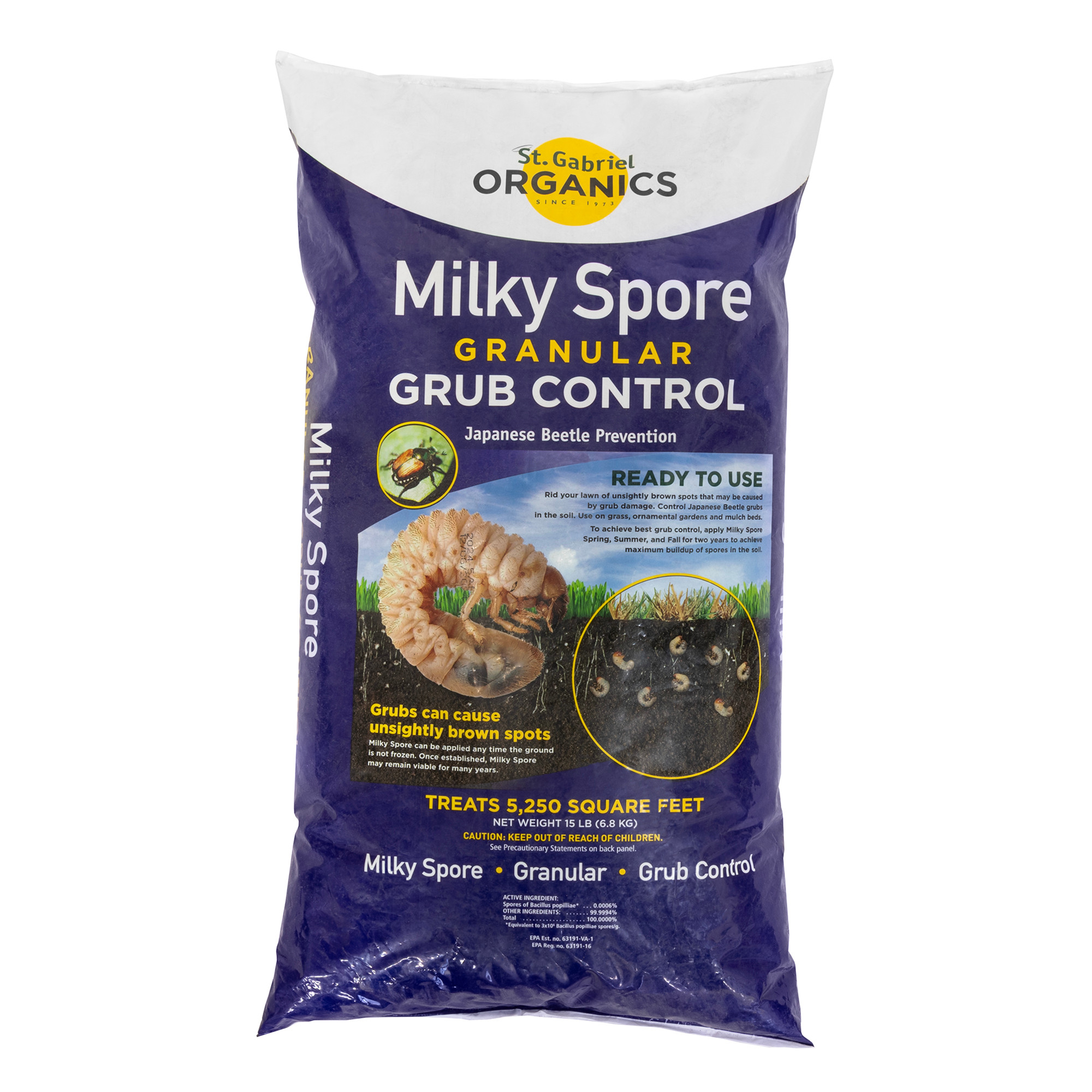 キノコ　ばくろ　朝採り St. Gabriel Organics Milky Spore Japanese Beetle Grub Killer