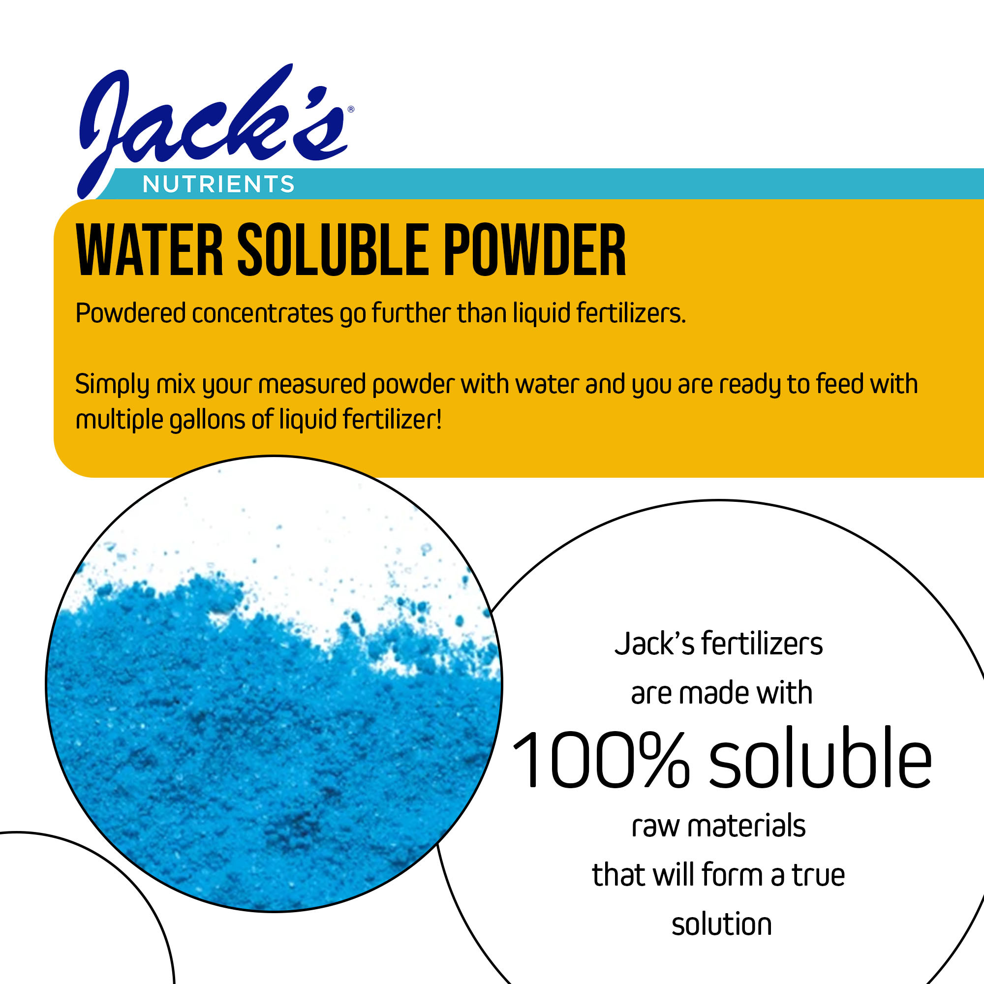 Jack's Nutrients 15-0-0 Part B Calcium Nitrate Water-Soluble Fertilizer