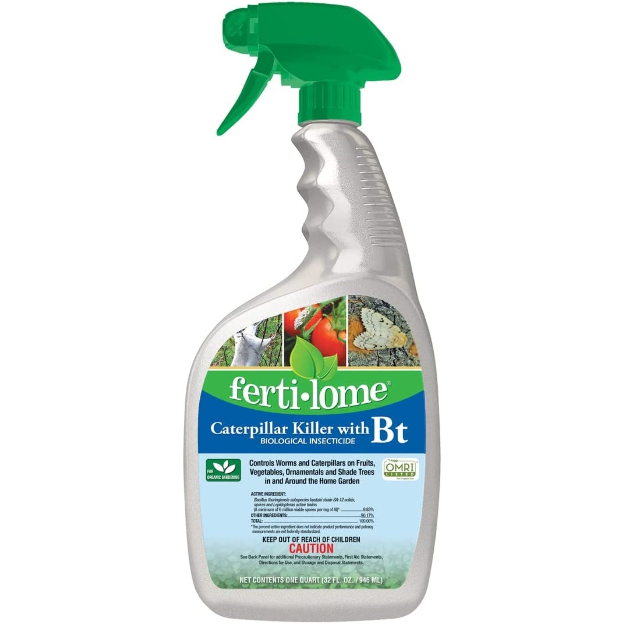 Fertilome Ready-To-Use Caterpillar Killer w/ Bt Biological Insecticide, 32 fl oz