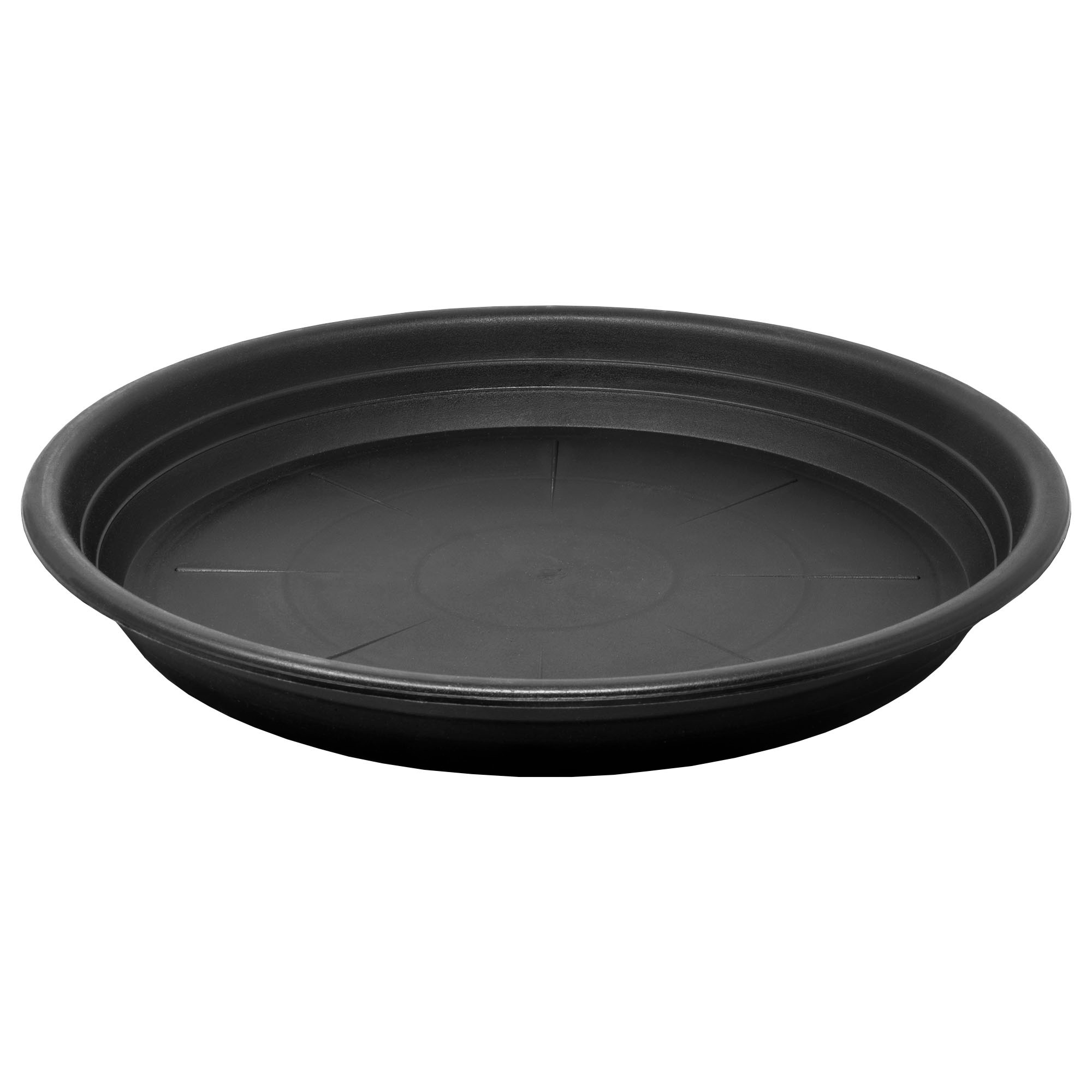 Garden Elements WaterGuard Saucer, Black, 14.5in