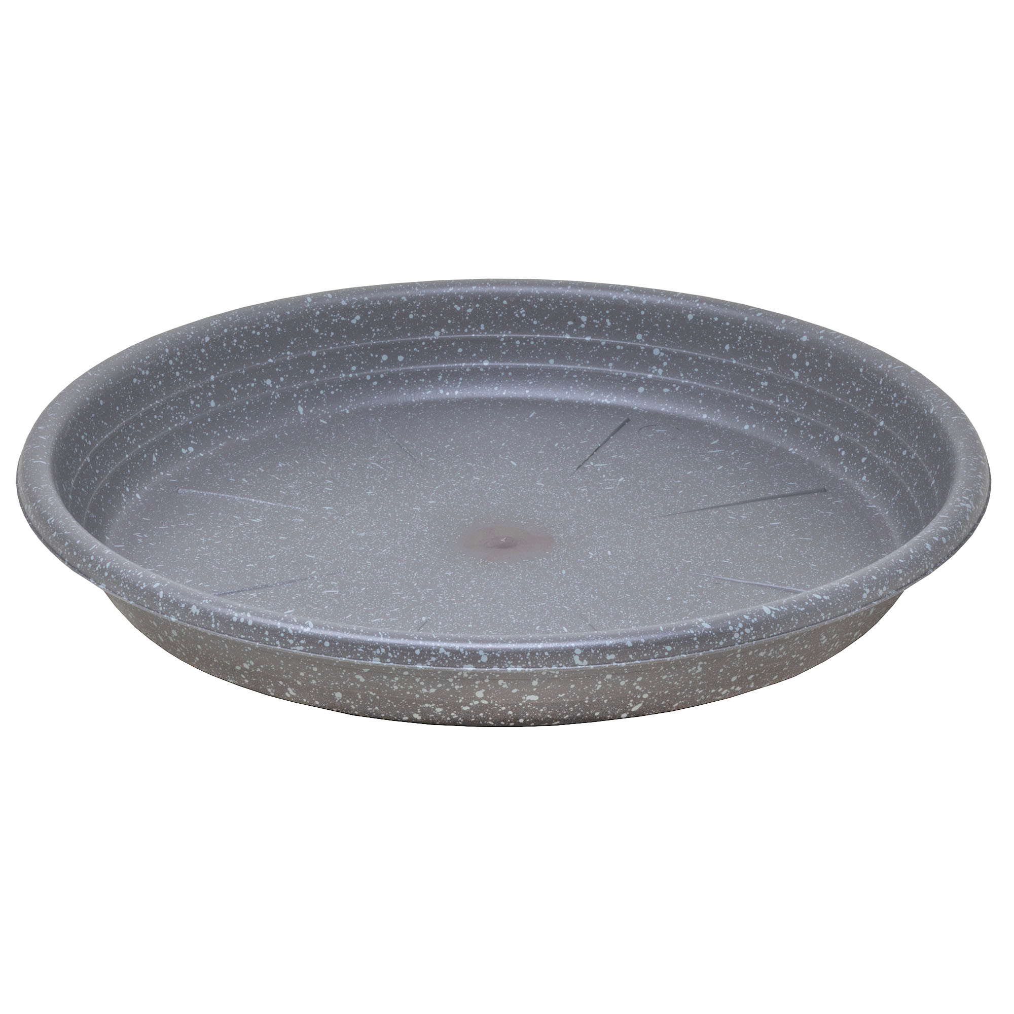 Garden Elements WaterGuard Saucer, Greystone, 10in
