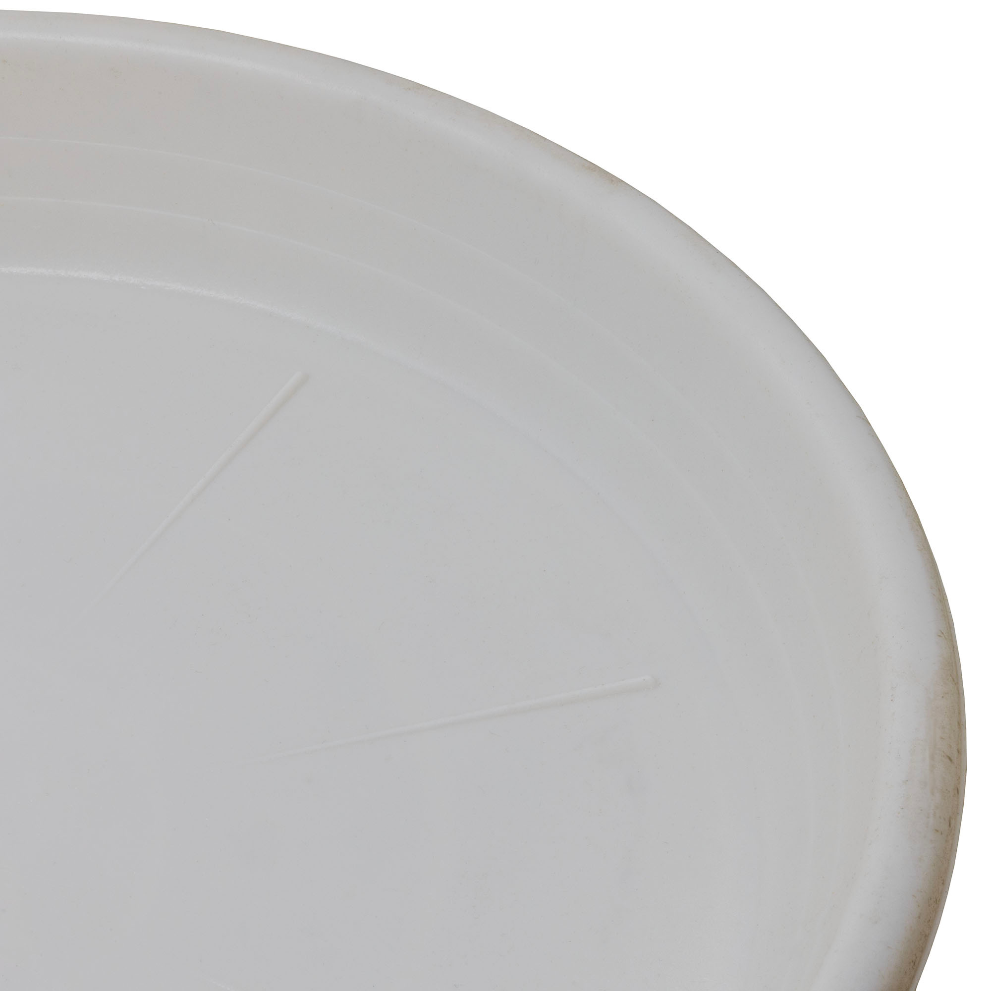 Garden Elements WaterGuard Saucer, White Wash, 10in