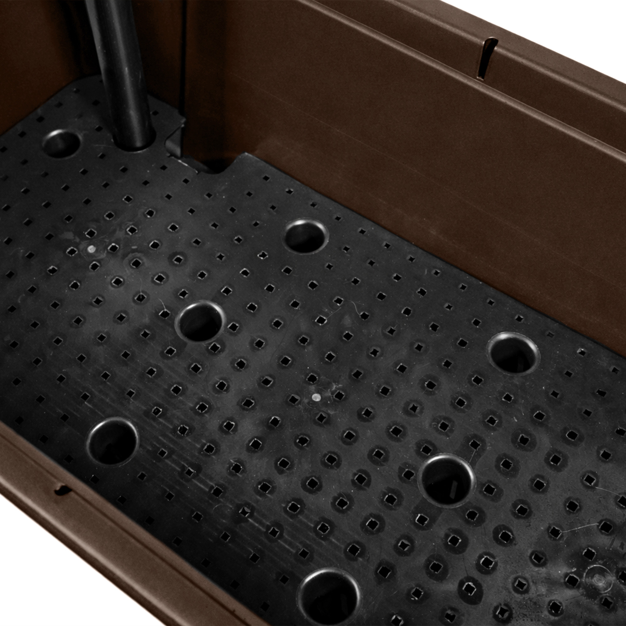 Garden Elements Elevated Self-Watering Garden Bed with Ventilated Grow Dome, Brown, 45L