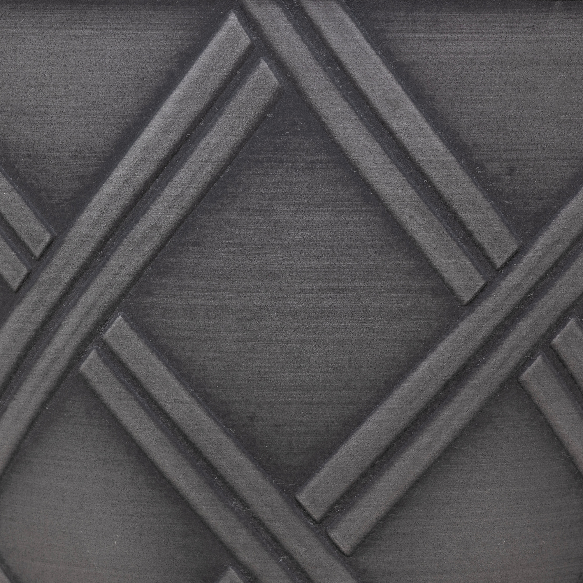 Garden Elements Trellis Decorative Lattice Round Planter, Grey, 14in