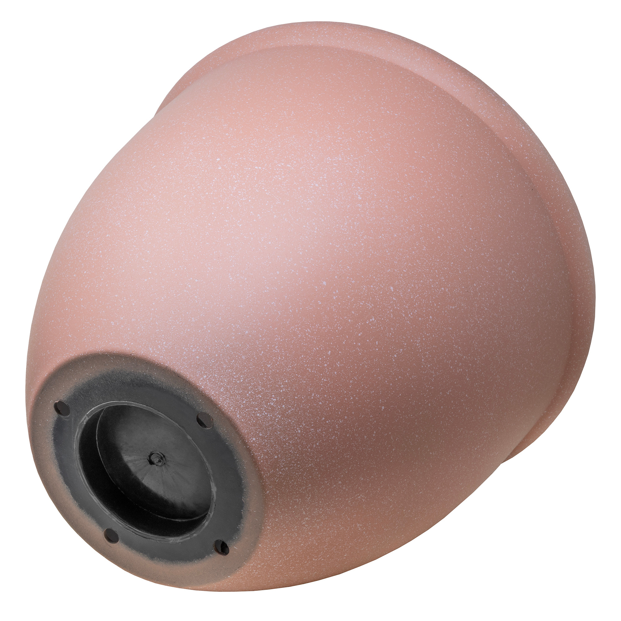 Garden Elements TerraStone Classic Smooth Round Planter, Terracotta, 16in