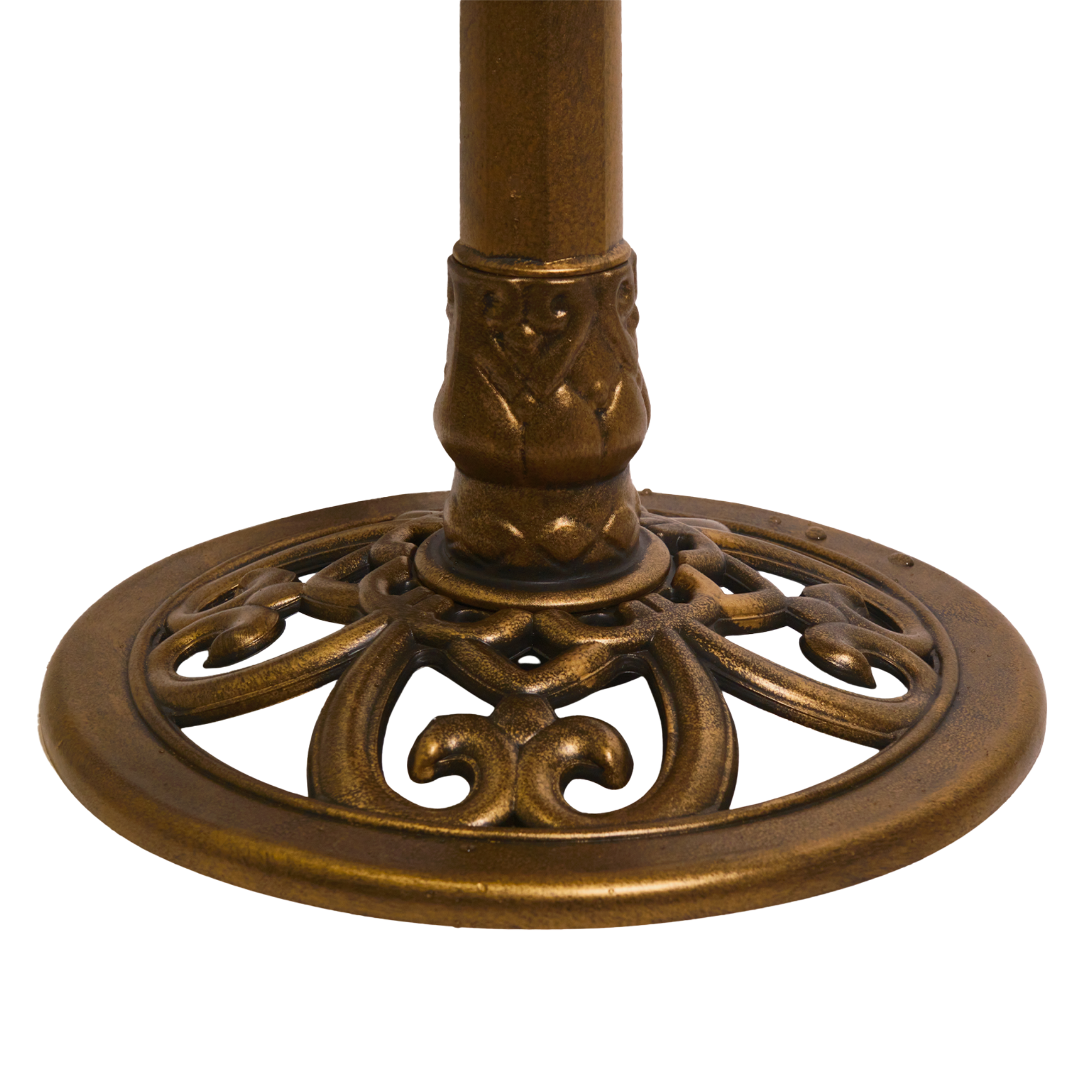 Armstrong Wild Bird Food Feather & Forge Elegant Polymer Bird Bath, Bronze, 27in