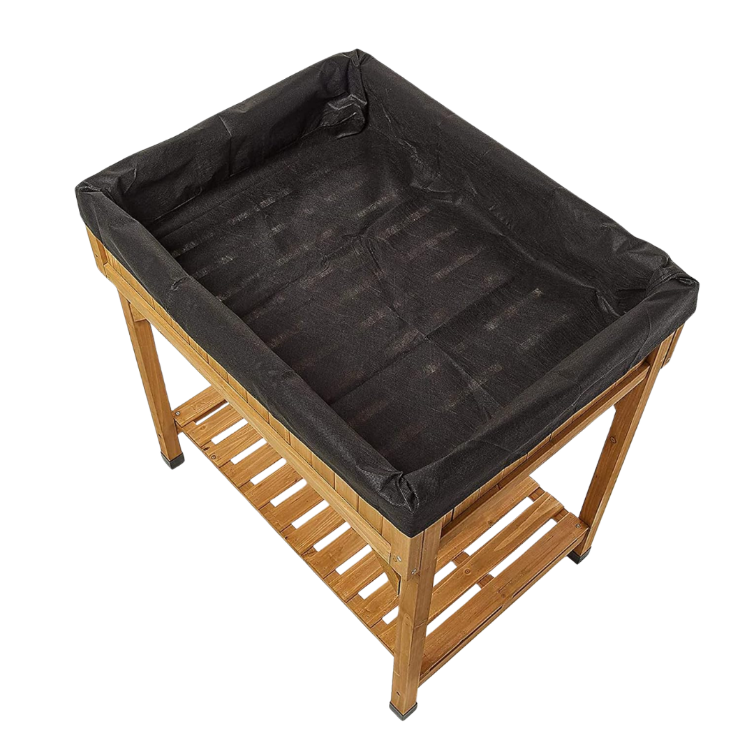 VegTrug Custom Herb Garden Cedar Wood Planter Box, Natural
