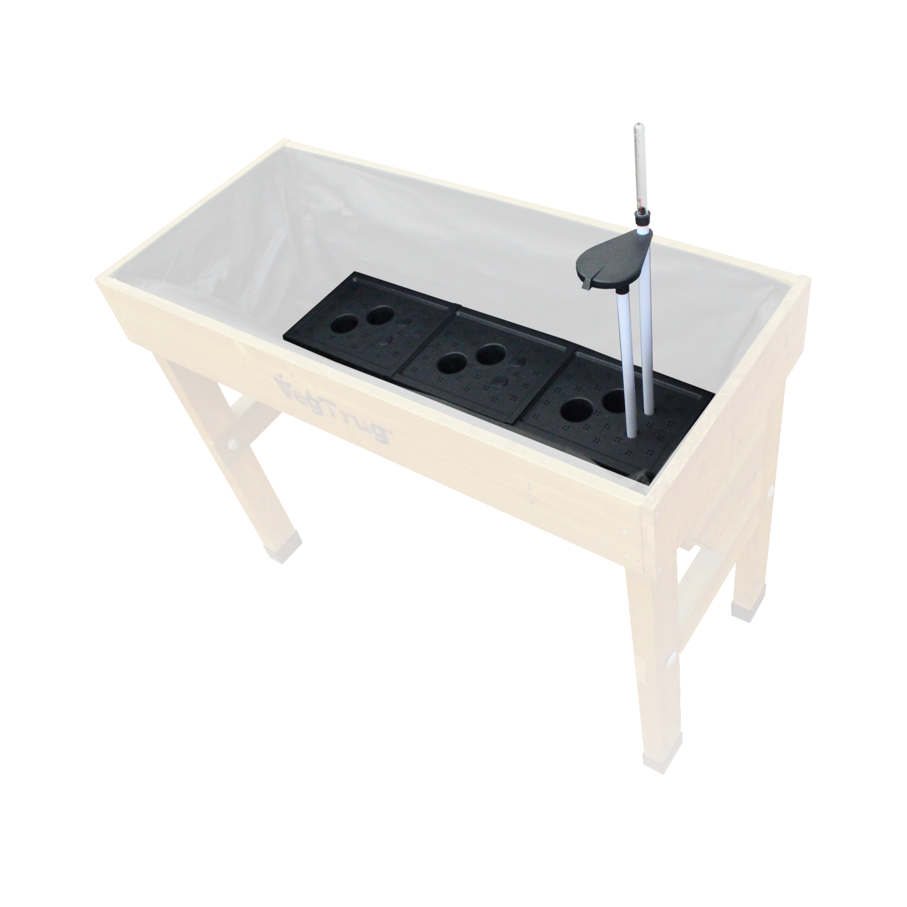 VegTrug  Self Watering Kit for Wall Hugger Small 1m Raised Bed, Black