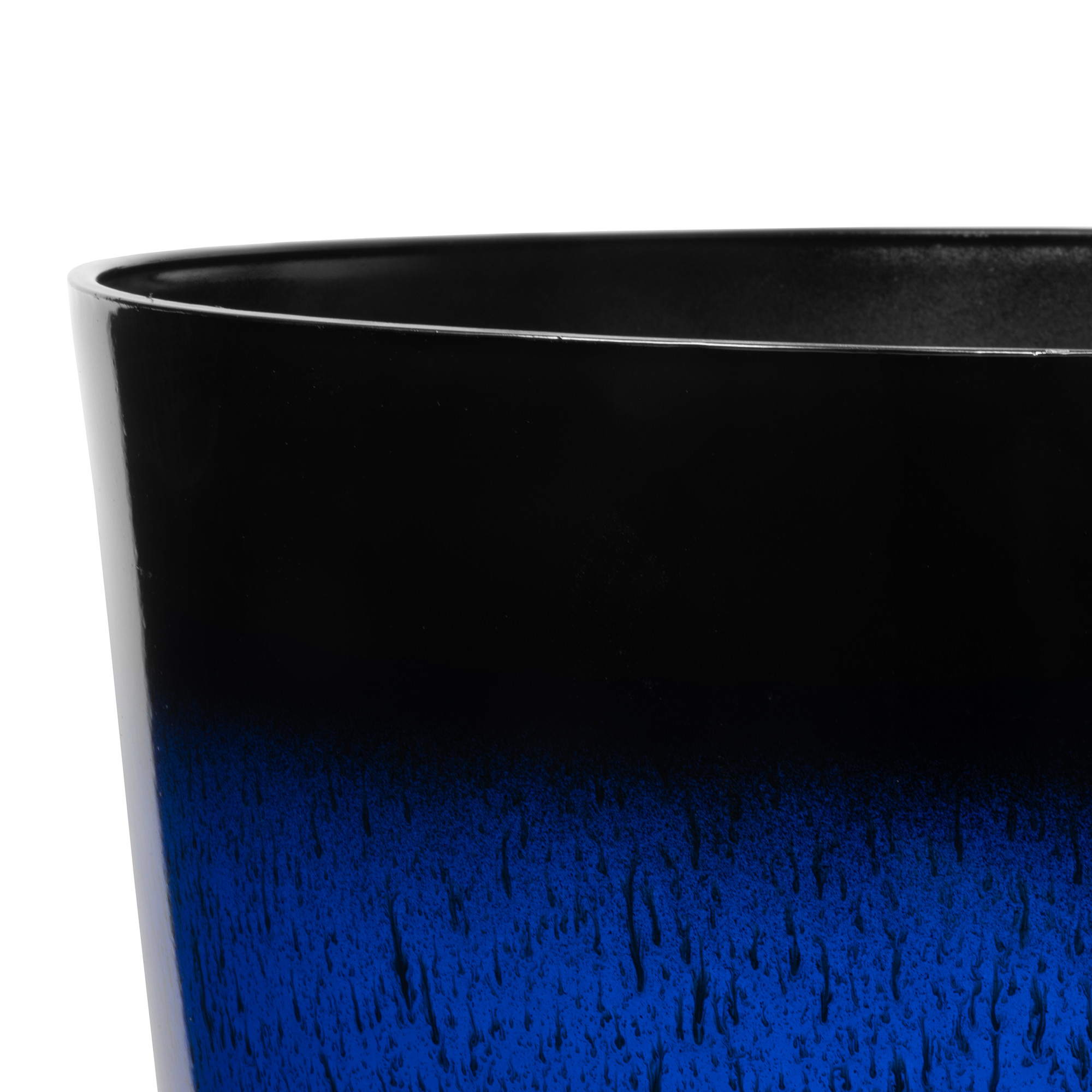 Garden Elements Silhouette Round Two-Toned, Speckled Garden Planter, 15in