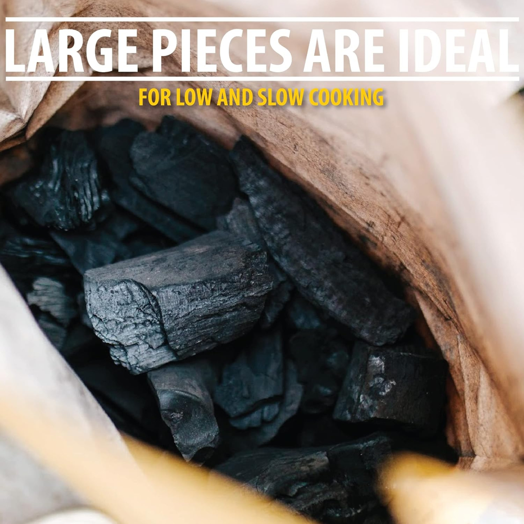 FOGO Super Premium All-Natural Hardwood Lump Charcoal for Grilling, 17.6lbs