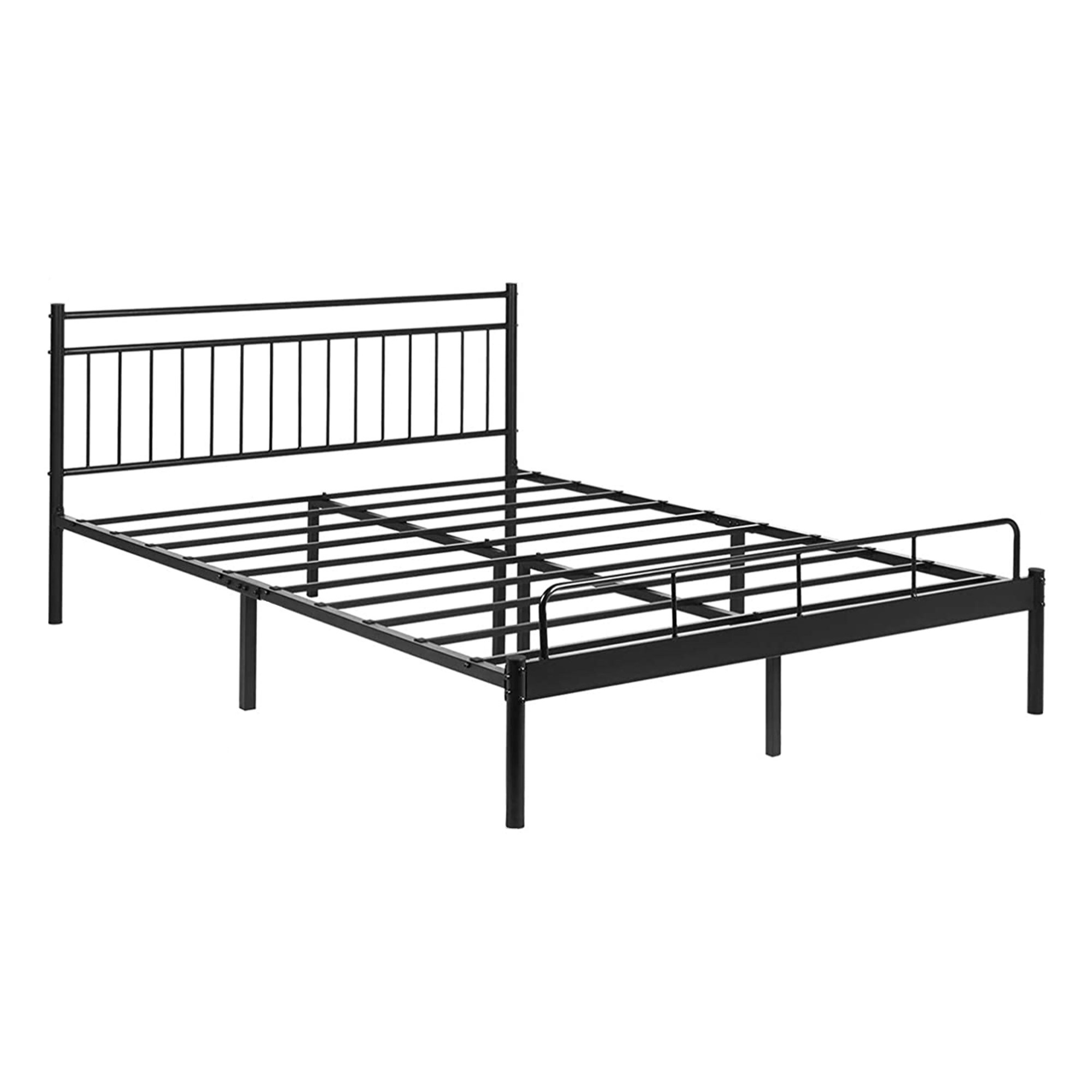 Garden Elements Luna Modern Metal Bed Frame with Underneath Storage Space