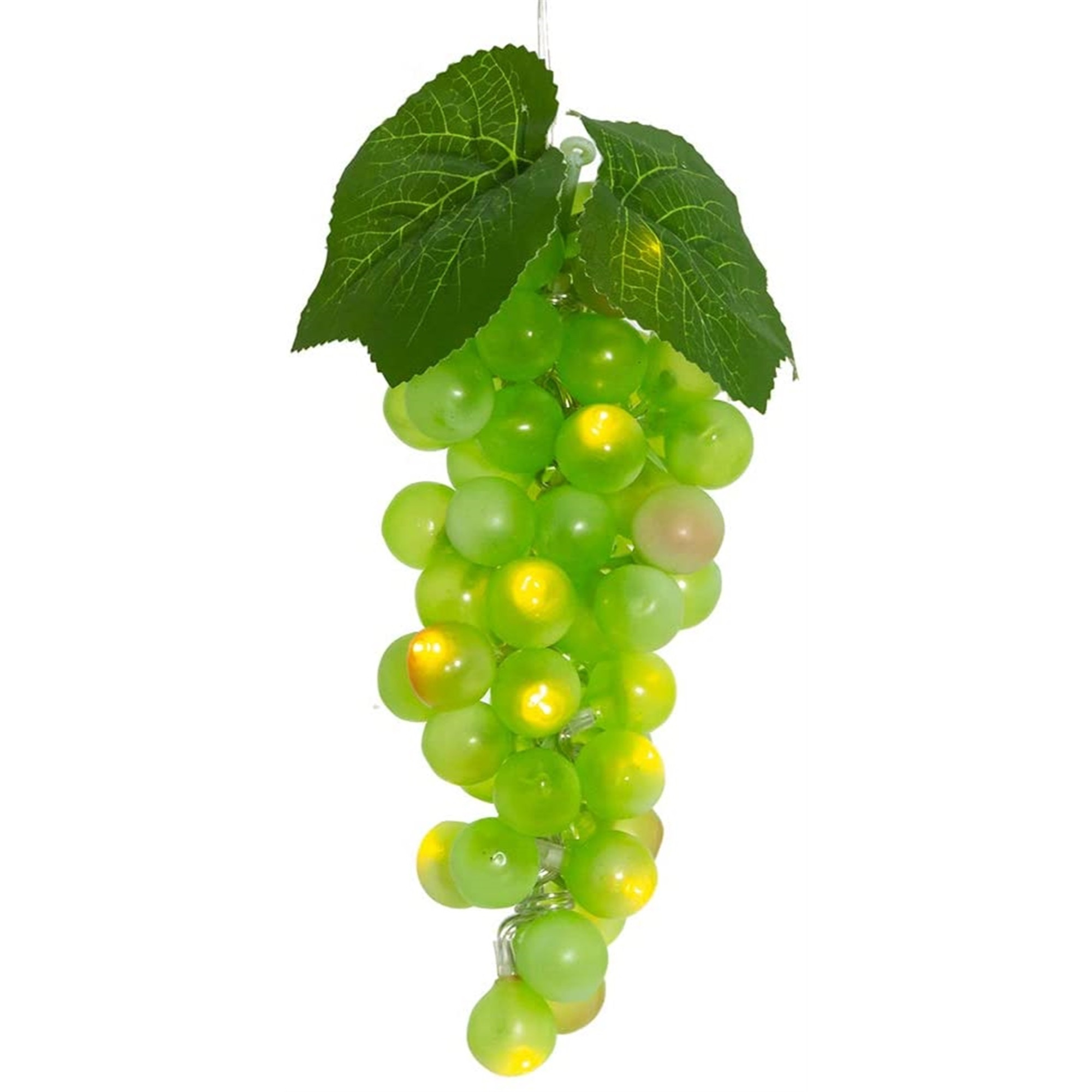 Kurt Adler Battery Operated Single Grape Cluster, 20 Warm White LED Lights, 8"